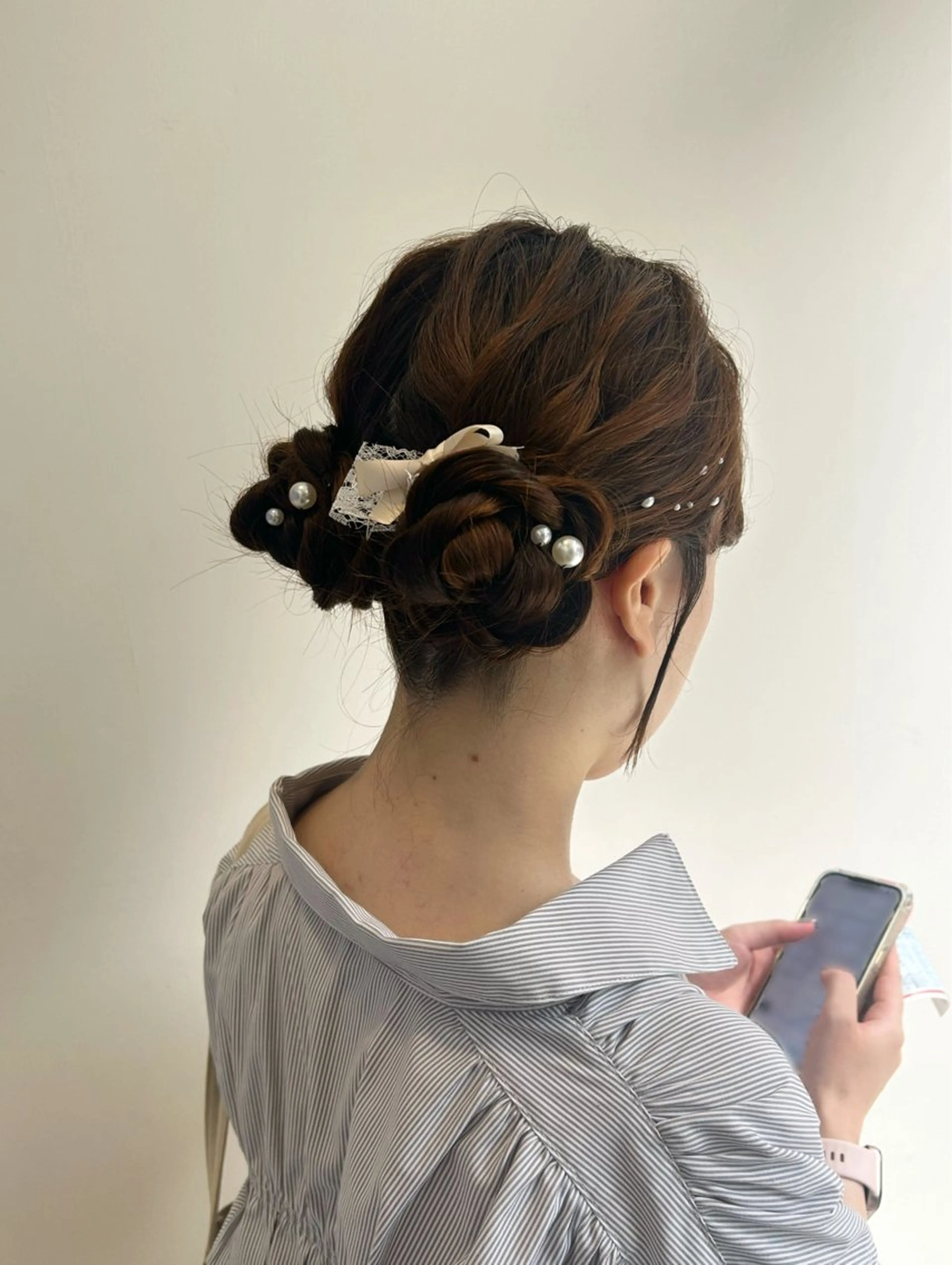 ロング ヘアアレンジ ヘアセット ボブ/メンズパーマ /春花 美咲のヘアスタイル
