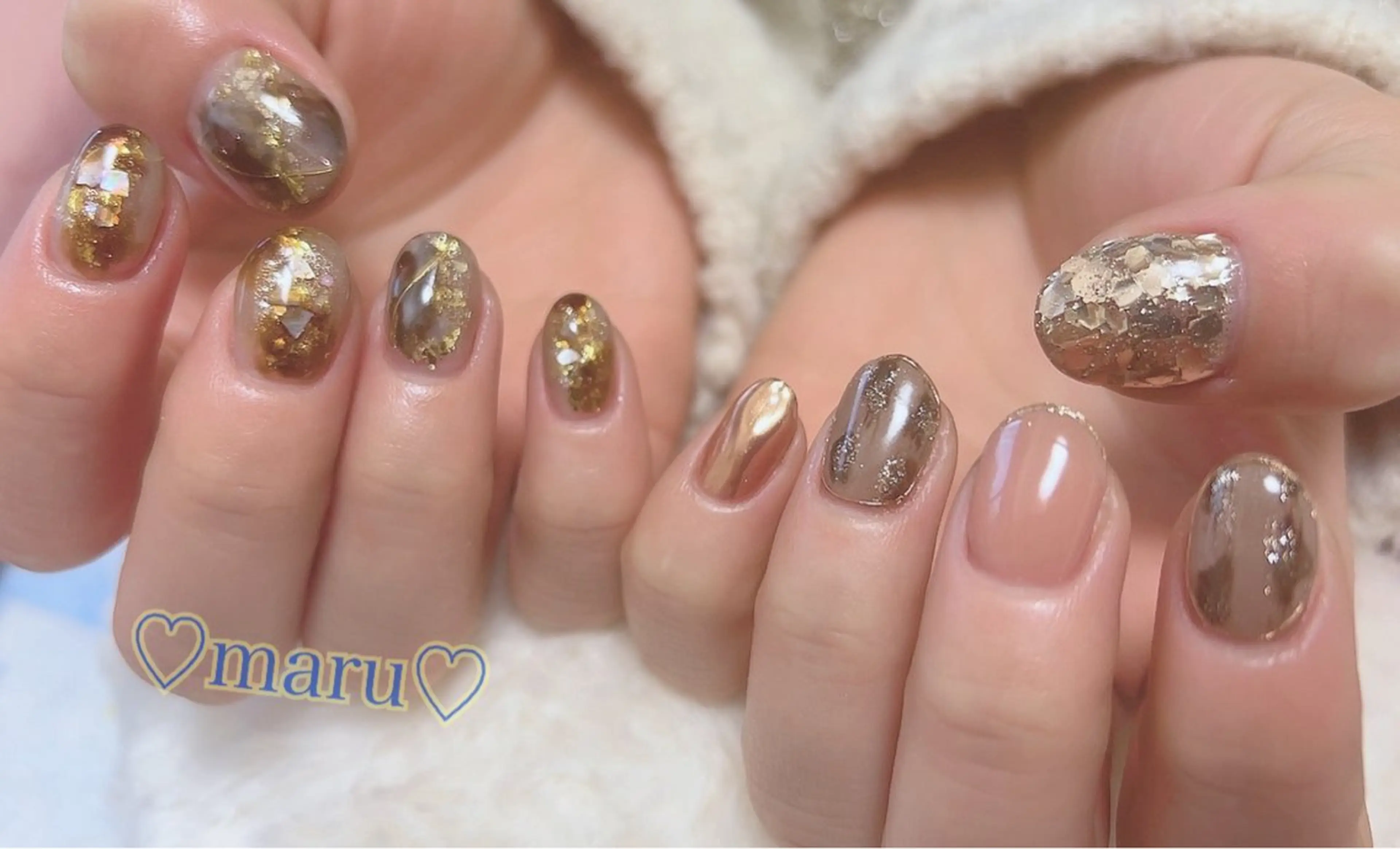 ネイル ハンドネイル フットネイル まるみ ♡のネイルデザイン