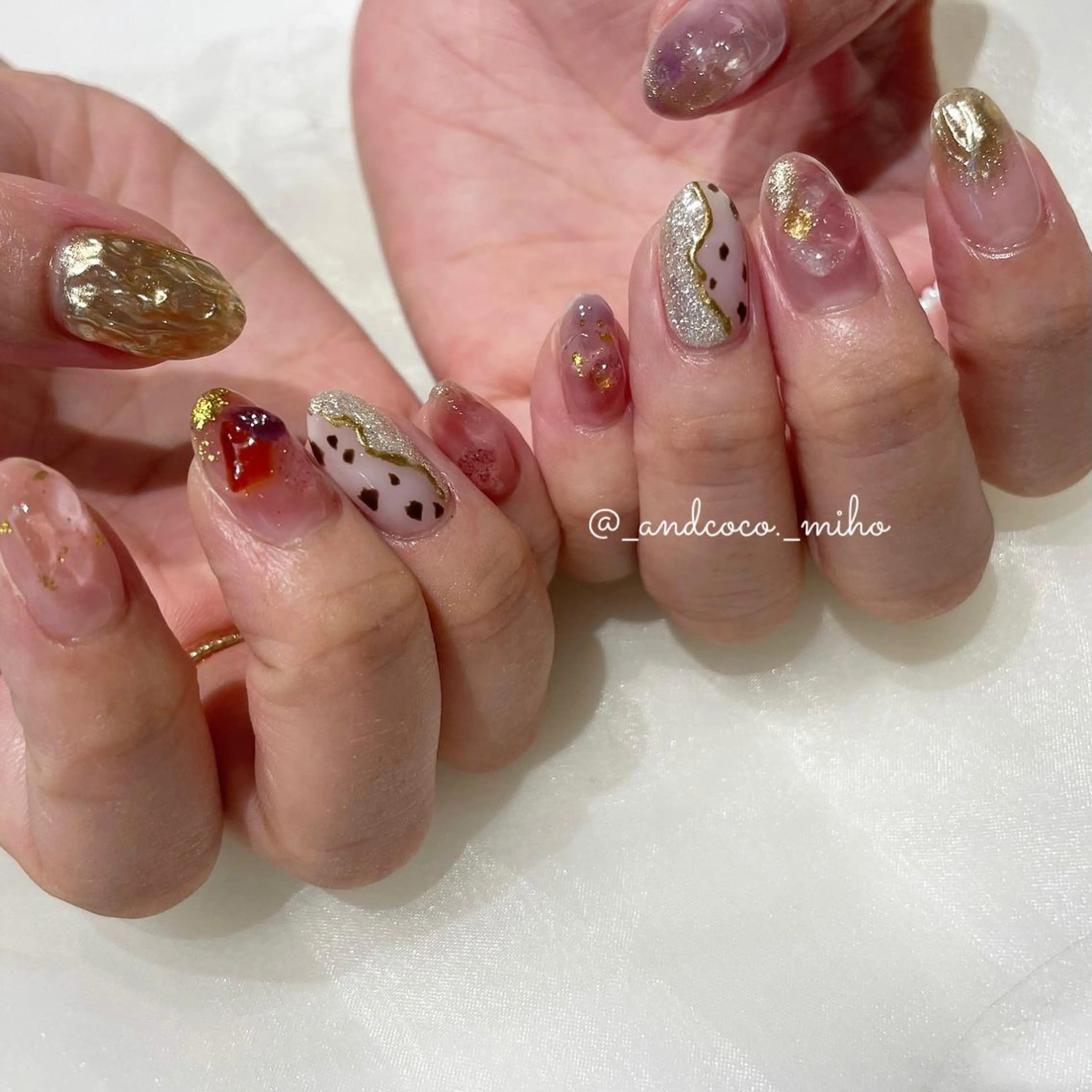 ネイル ハンドネイル And  & coco. eyelash & nail所属・Nailist〻 mihoのネイルデザイン