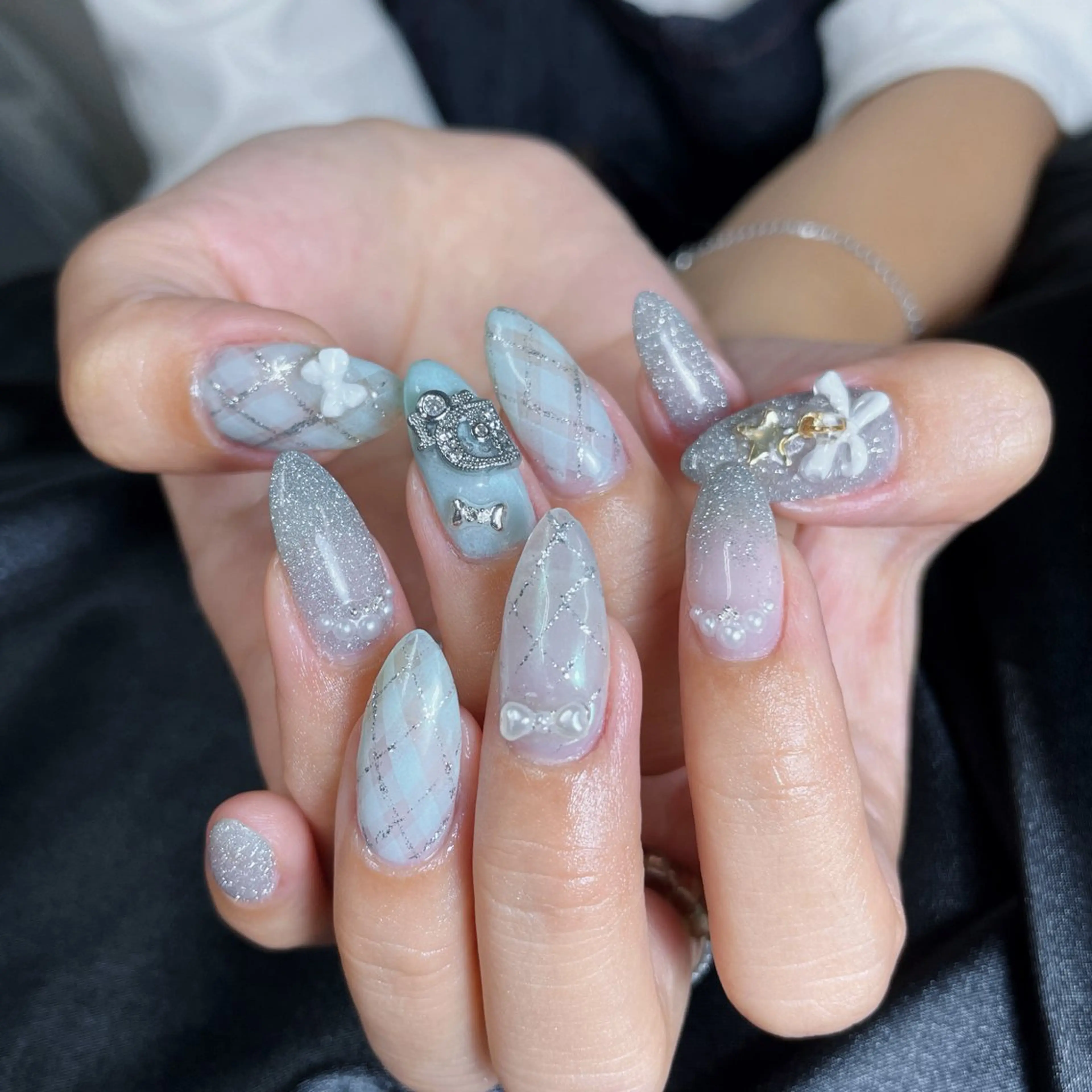ネイル チークネイル 桜ネイル 長さ出し フットネイル ジェルネイル ハンドネイル YURI NAILのネイルデザイン
