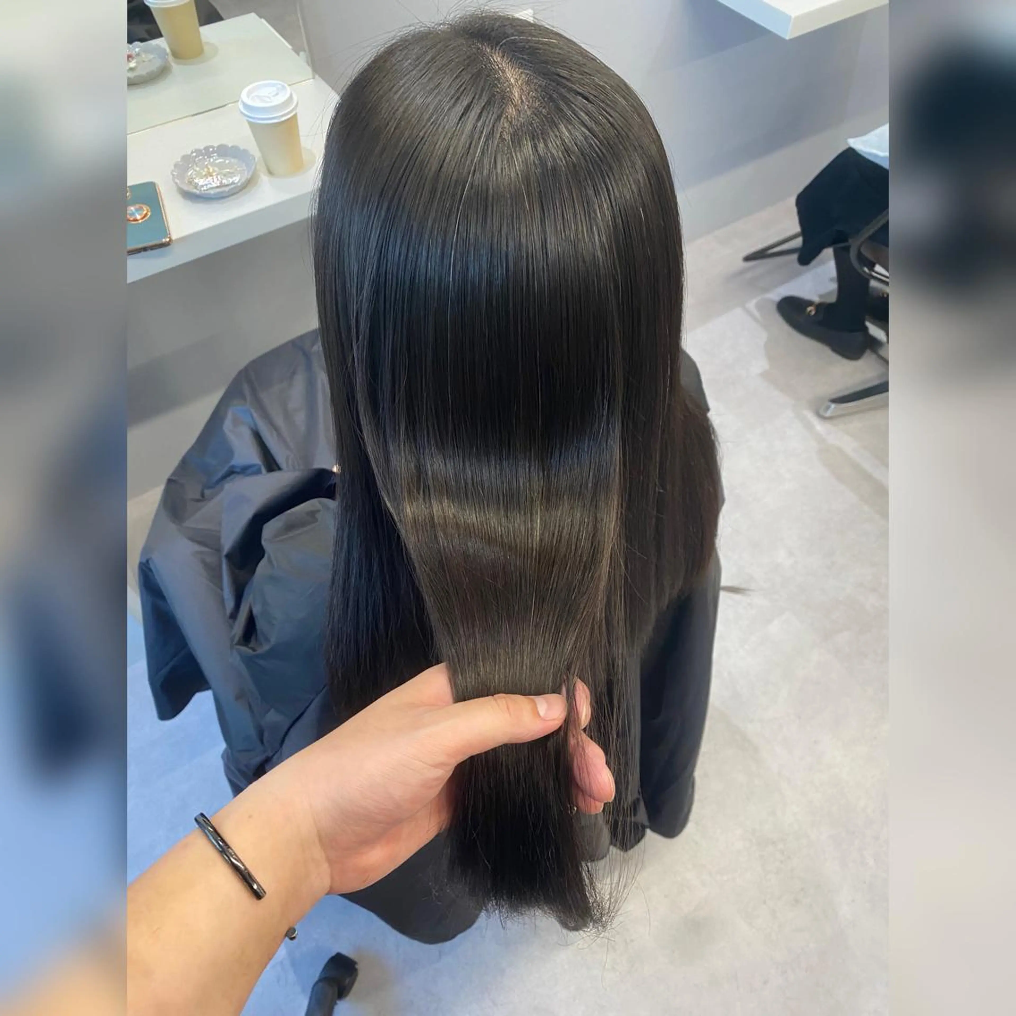 セミロング トリートメント 韓国風cut/ 縮毛矯正/正岡幹康のヘアスタイル