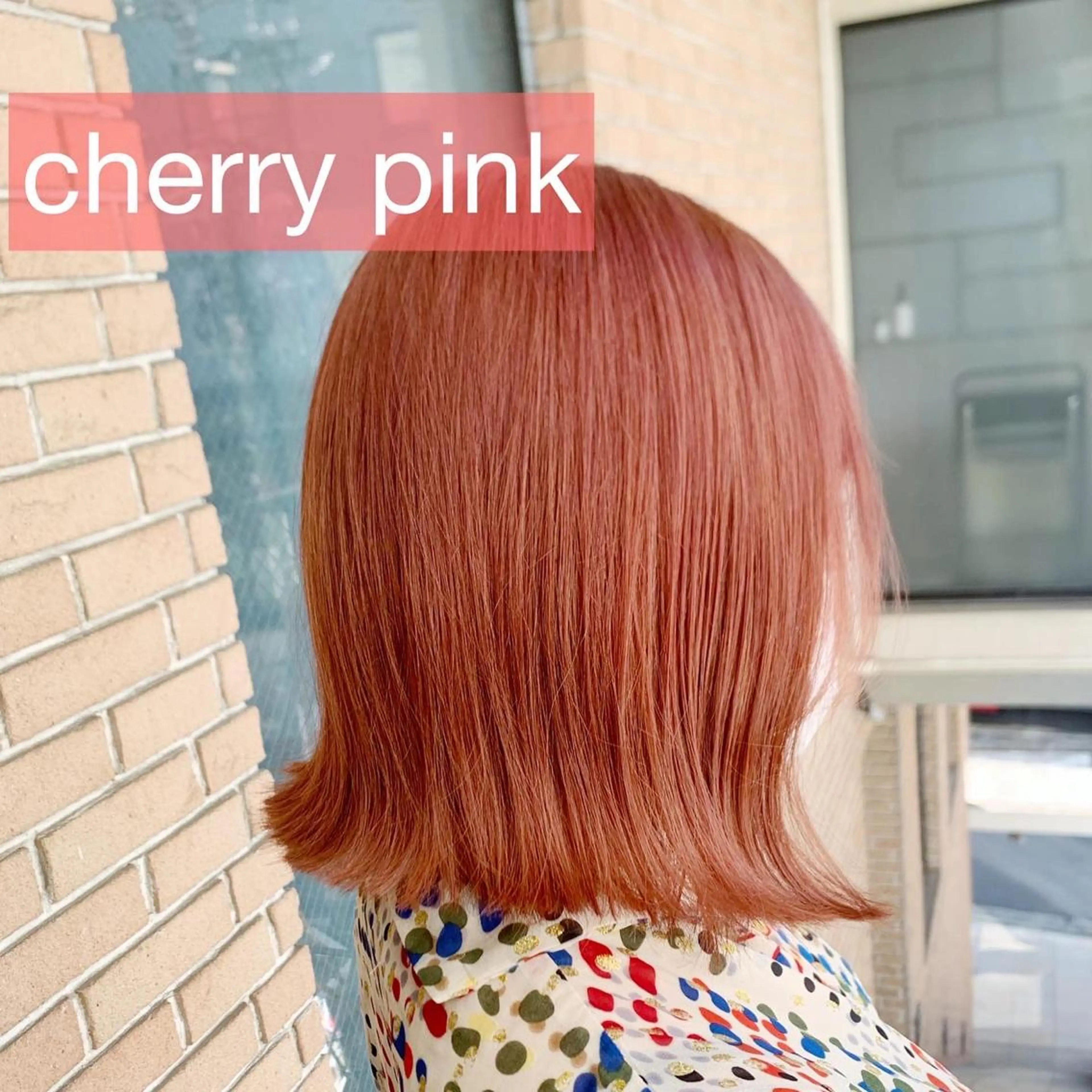 ミディアム カラー ピンクカラー ヘアカラー ピンクカラー🩷 ヘアセットＮＯ.1のヘアスタイル