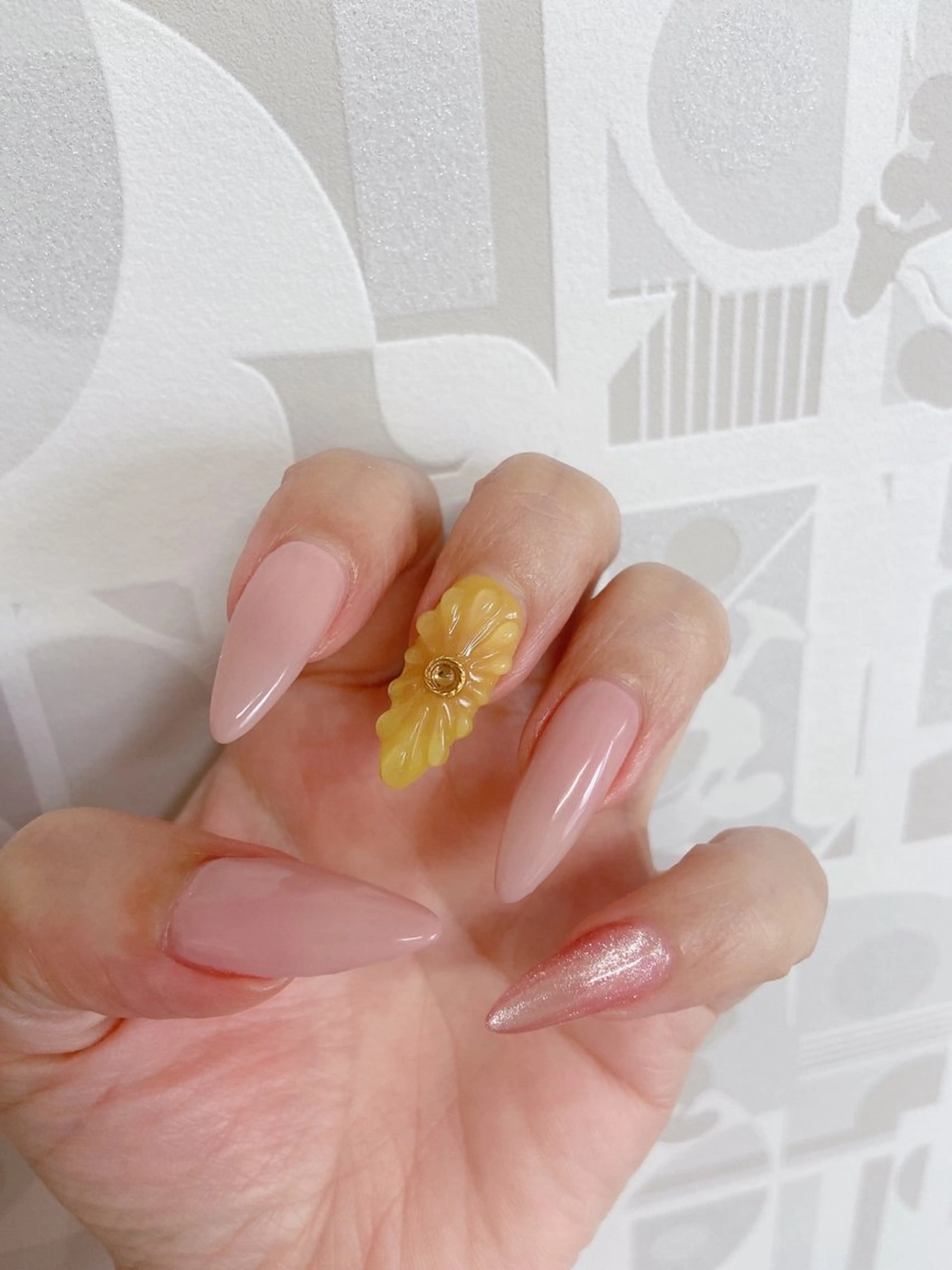 ネイル ジェルネイル マグネットネイル ぷっくりネイル シンプルネイル 夏ネイル ハンドネイル nail salon Berry所属・前田 りかのネイルデザイン