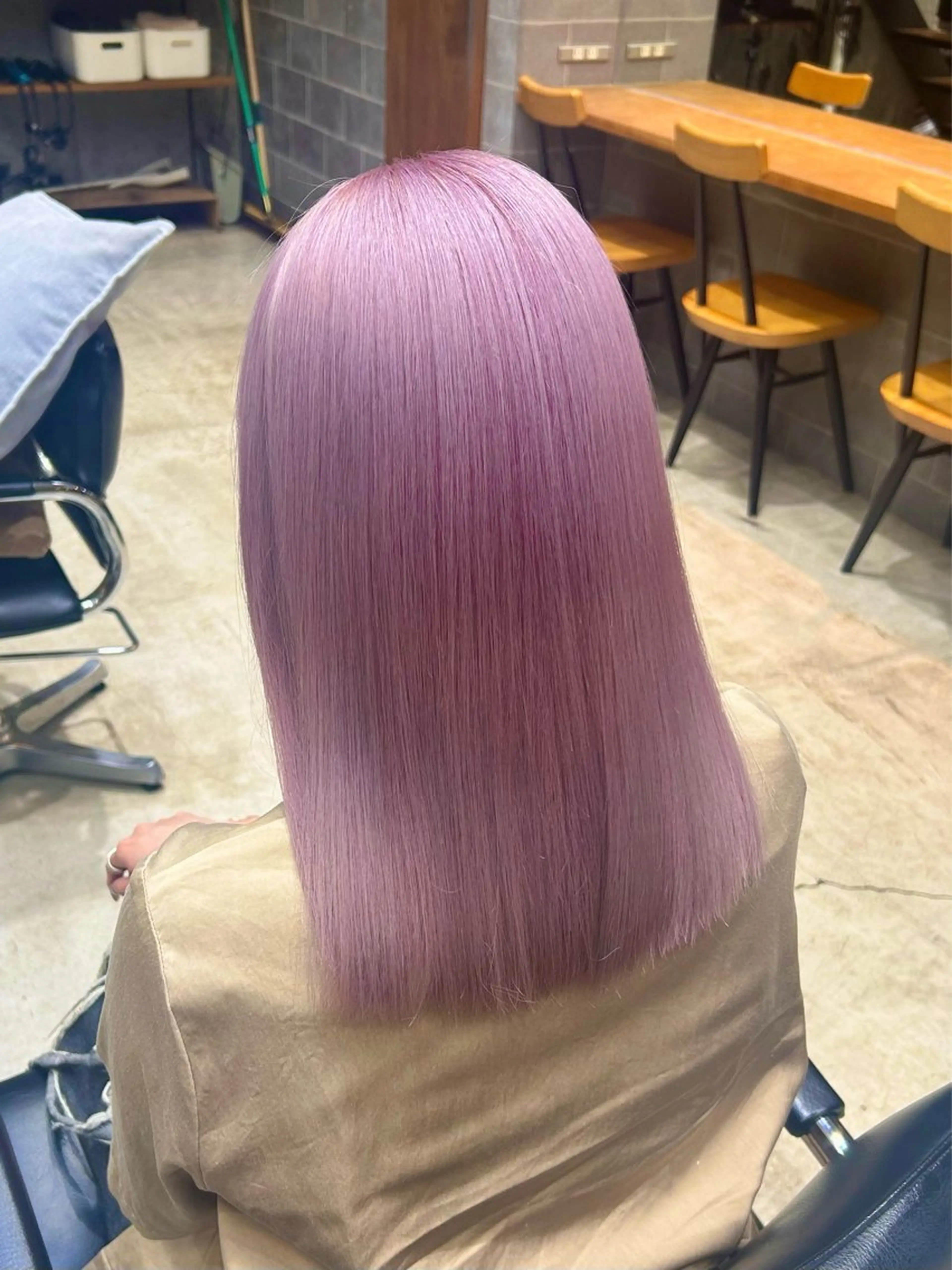 カラー ブリーチ ピンクカラー ホワイトピンク 髪質改善 ヘアカラー トリートメント 🎀艶ハイトーン特化 セナ🎀のヘアスタイル