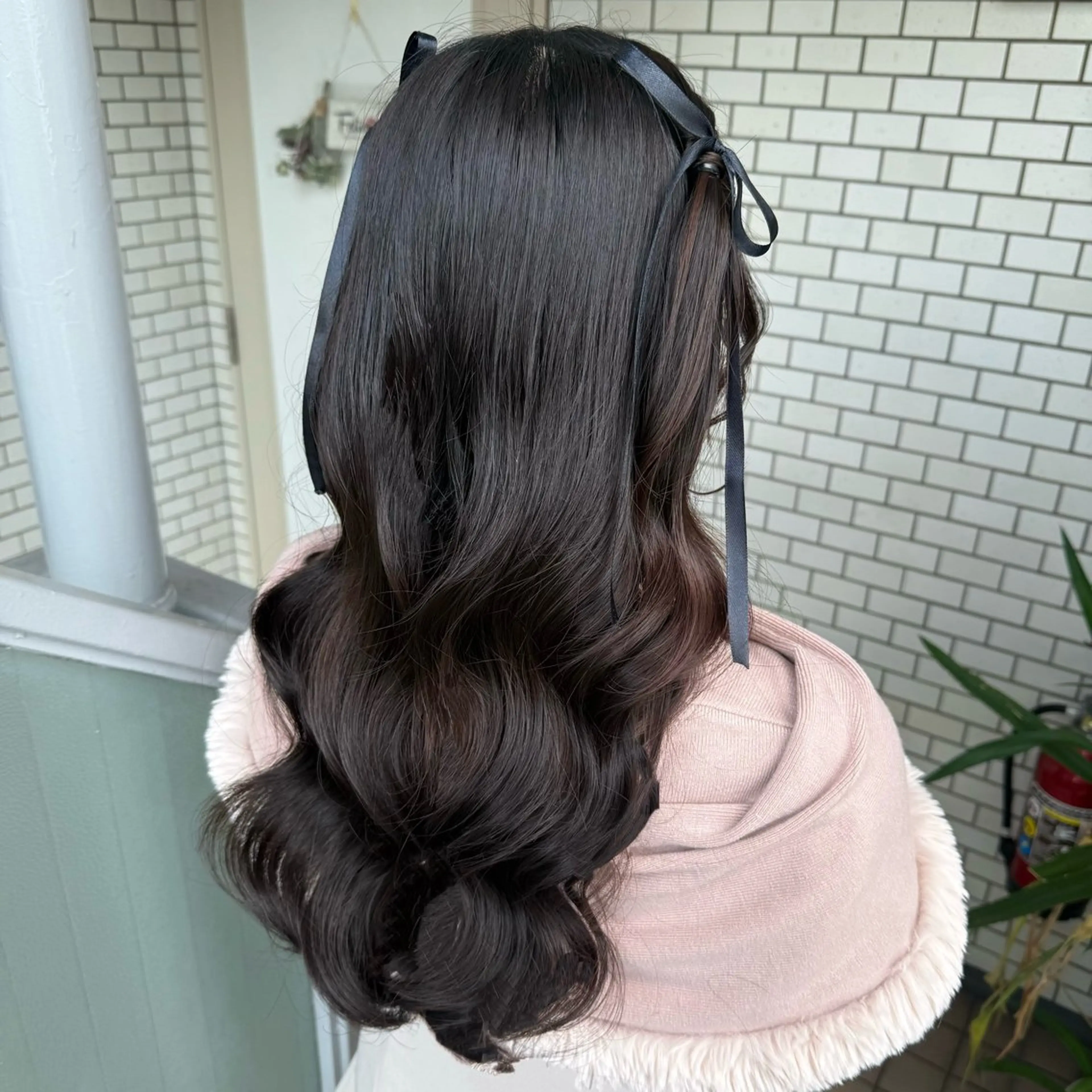 ロング ヘアアレンジ 成人式 ハーフアップ 結婚式・ブライダル 卒業式のヘアスタイル ヨシンモリ ヘアセット 褒められヘアメイク /ボブ女子🐶みおのヘアスタイル