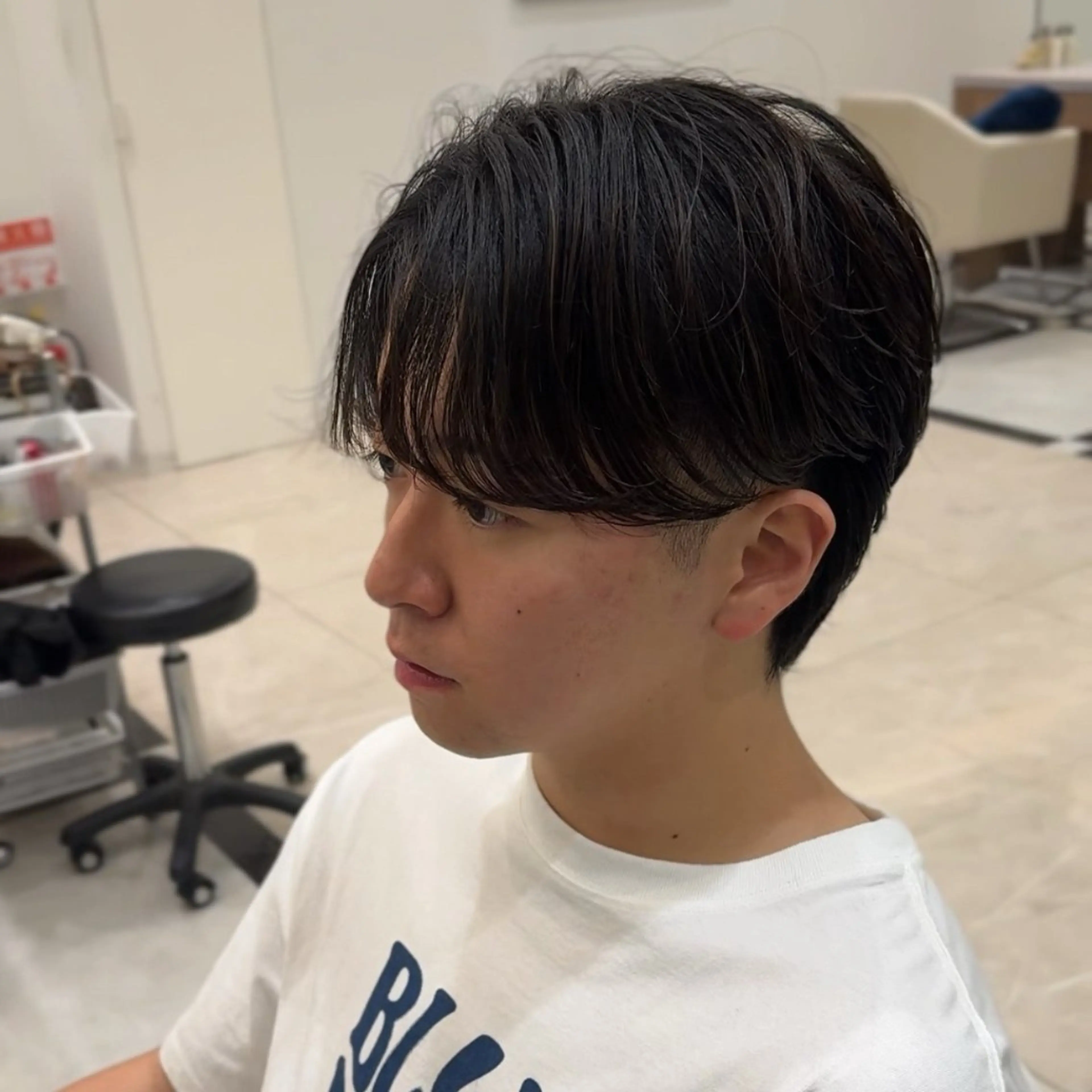 ショート パーマ メンズ カット パーマ SALOWIN名古屋Suite店所属・名古屋のメンズ特化 美容師/わたるのヘアスタイル