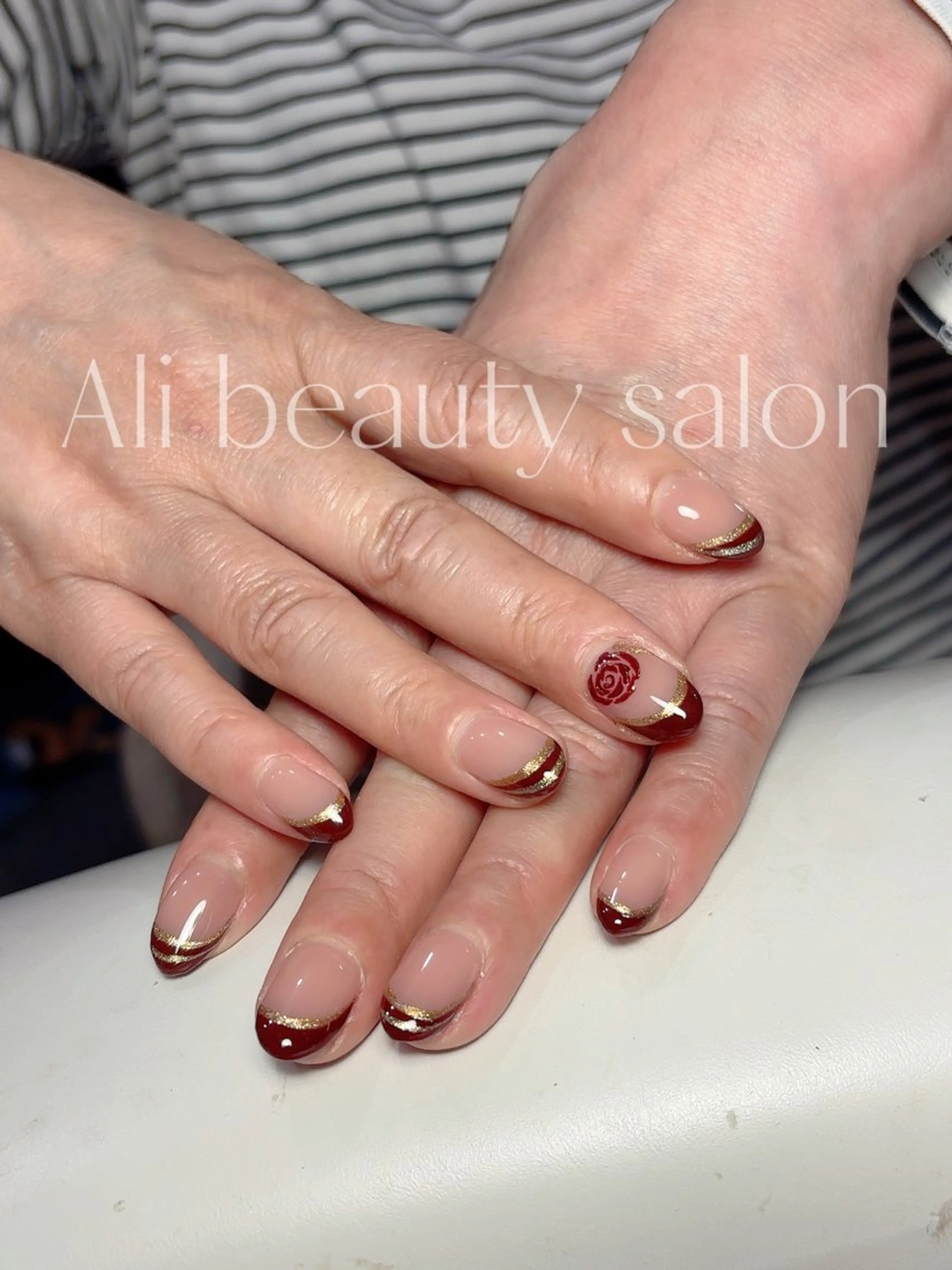 ネイル フレンチネイル ハンドネイル Ali 新小岩 ネイル専門のネイルデザイン