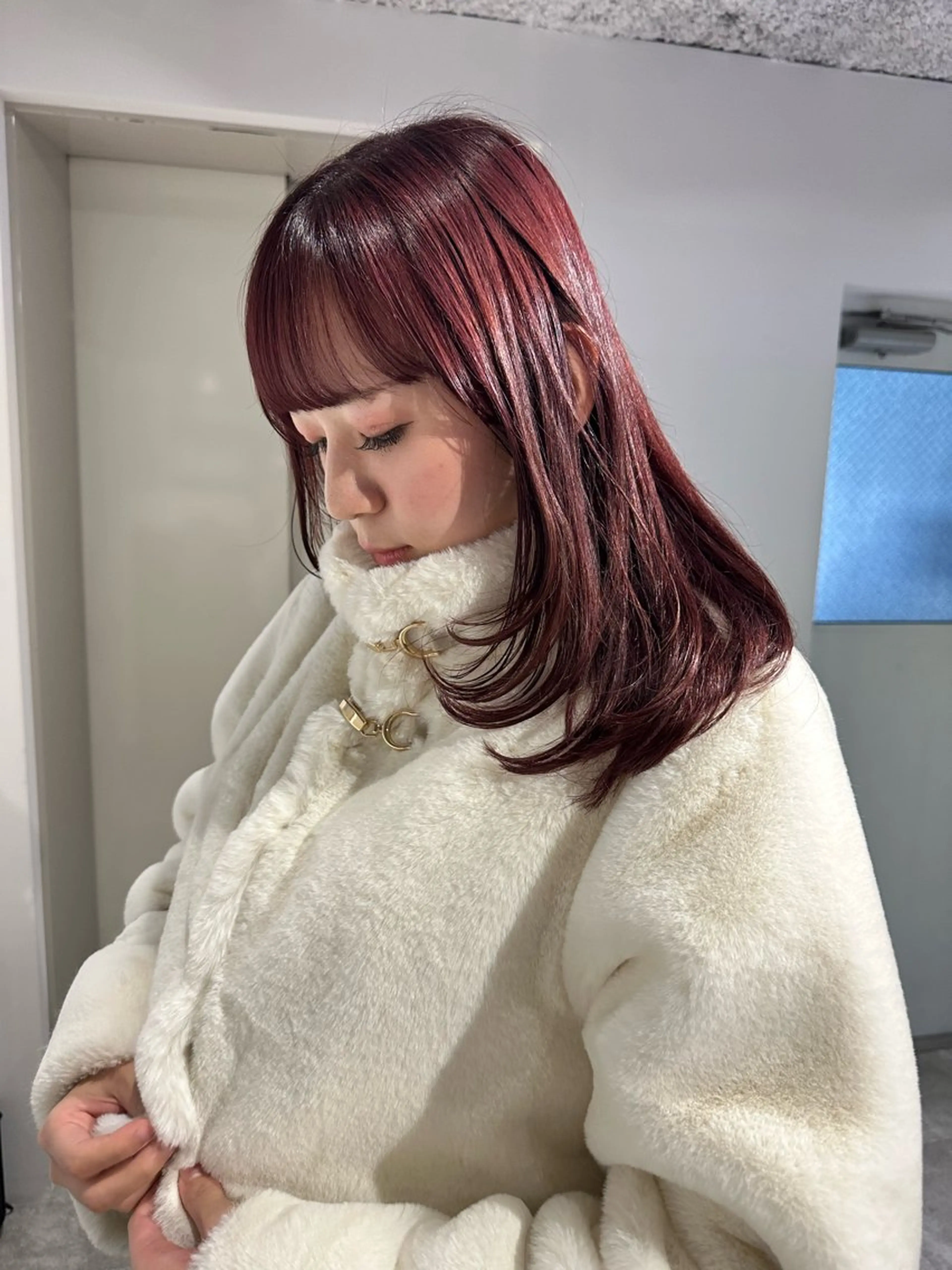 ミディアム カラー カット ヘアカラー トリートメント 海外風 レイヤー 💠MIKUのヘアスタイル