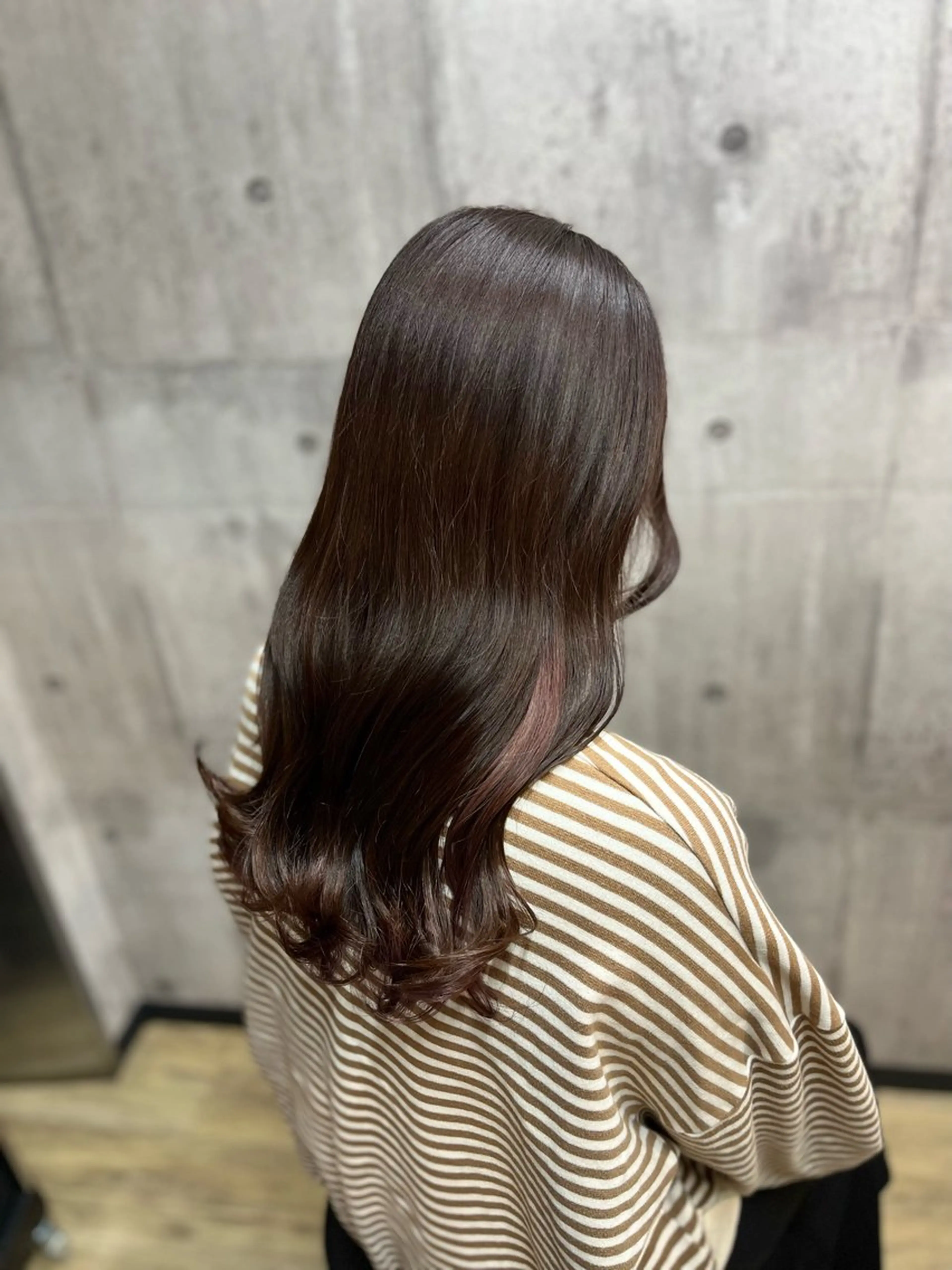 セミロング カラー ヘアカラー トリートメント 艶髪🌈ムラカミ サキのヘアスタイル