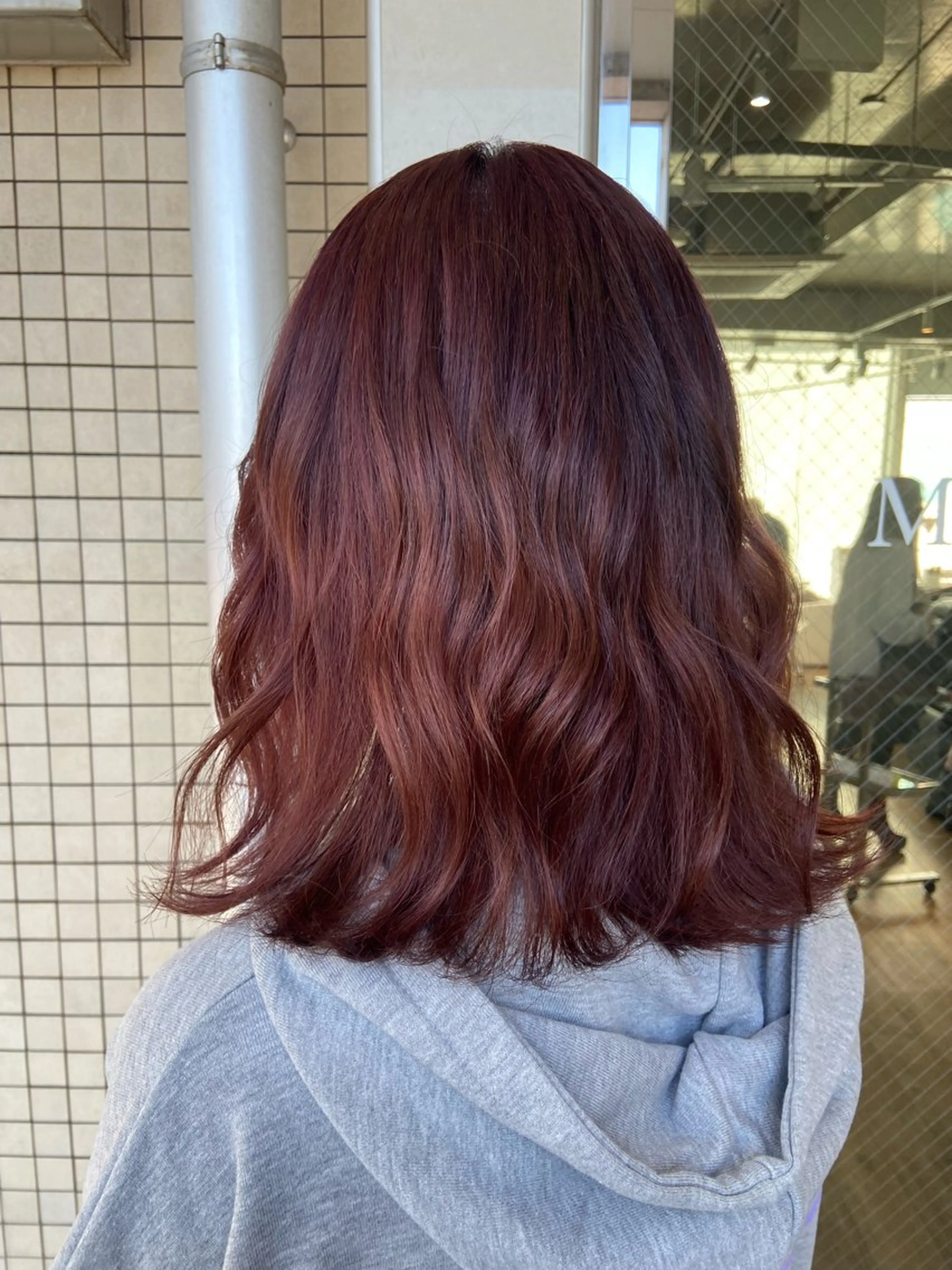 ショート カラー ブラウンカラー ピンクカラー ピンクブラウン パープルカラー レッドカラー ヘアカラー トリートメント 🧸プルエクステ❤︎ ネイルKAO🧸のヘアスタイル