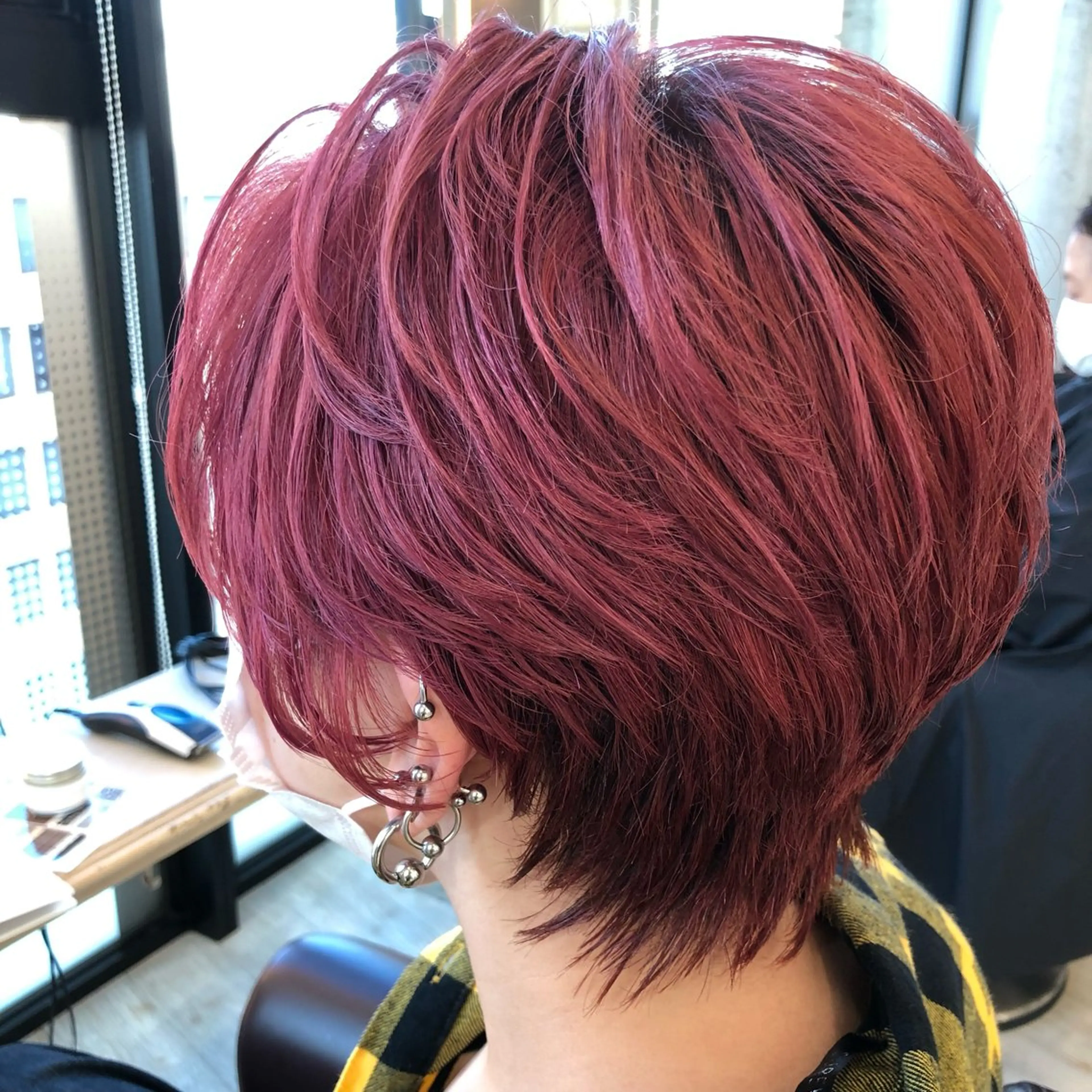 ショート メンズ ビジネス メンズパーマ スパイキーショート ツーブロック ハンサムショート カット ⚾️横浜メンズカット 阿部龍馬🍺🍔のヘアスタイル