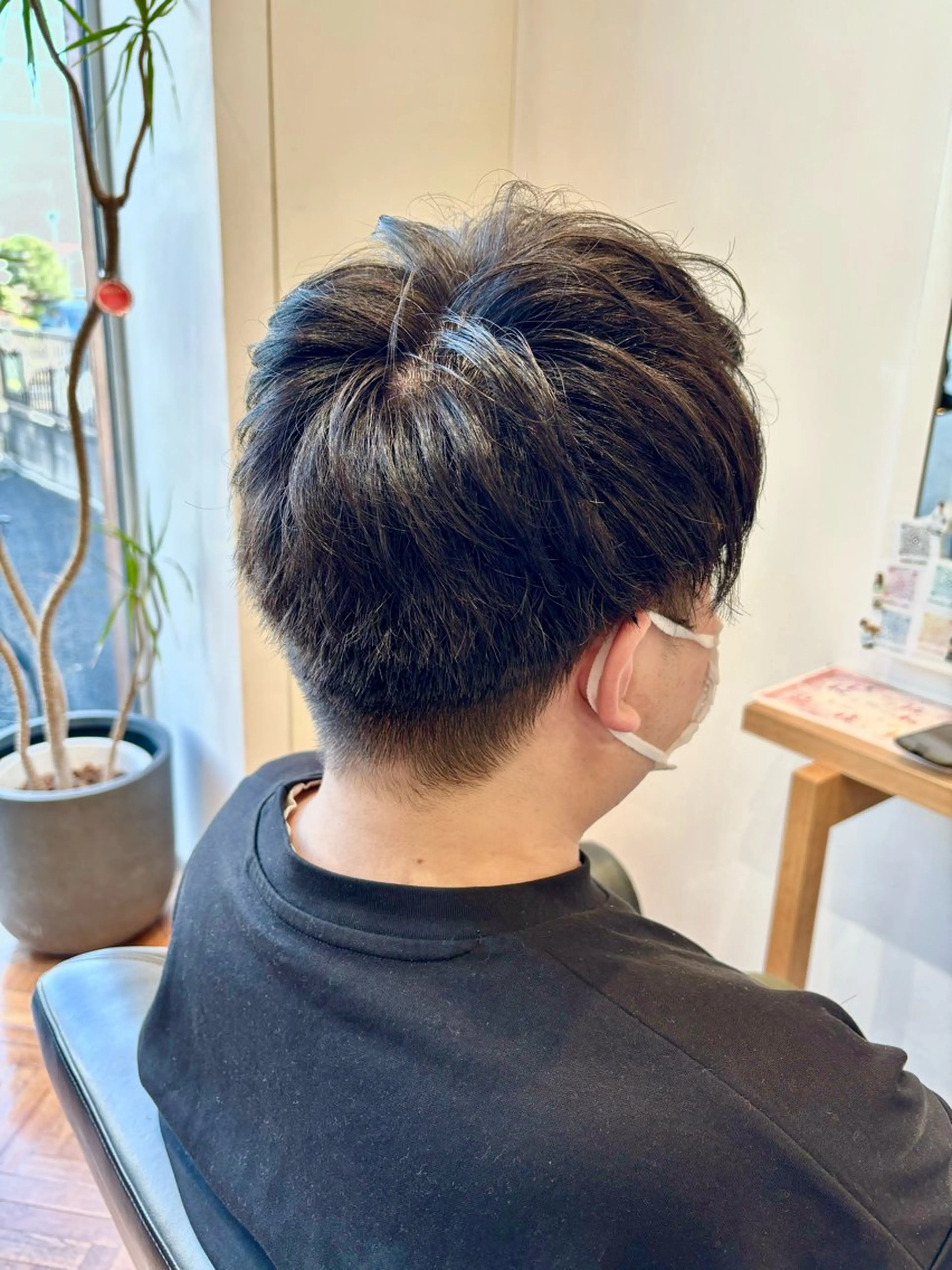 ショート メンズ マッシュ メンズパーマ ショートヘア カット 秋山知穂　縮毛矯正 ショートが得意☆のヘアスタイル