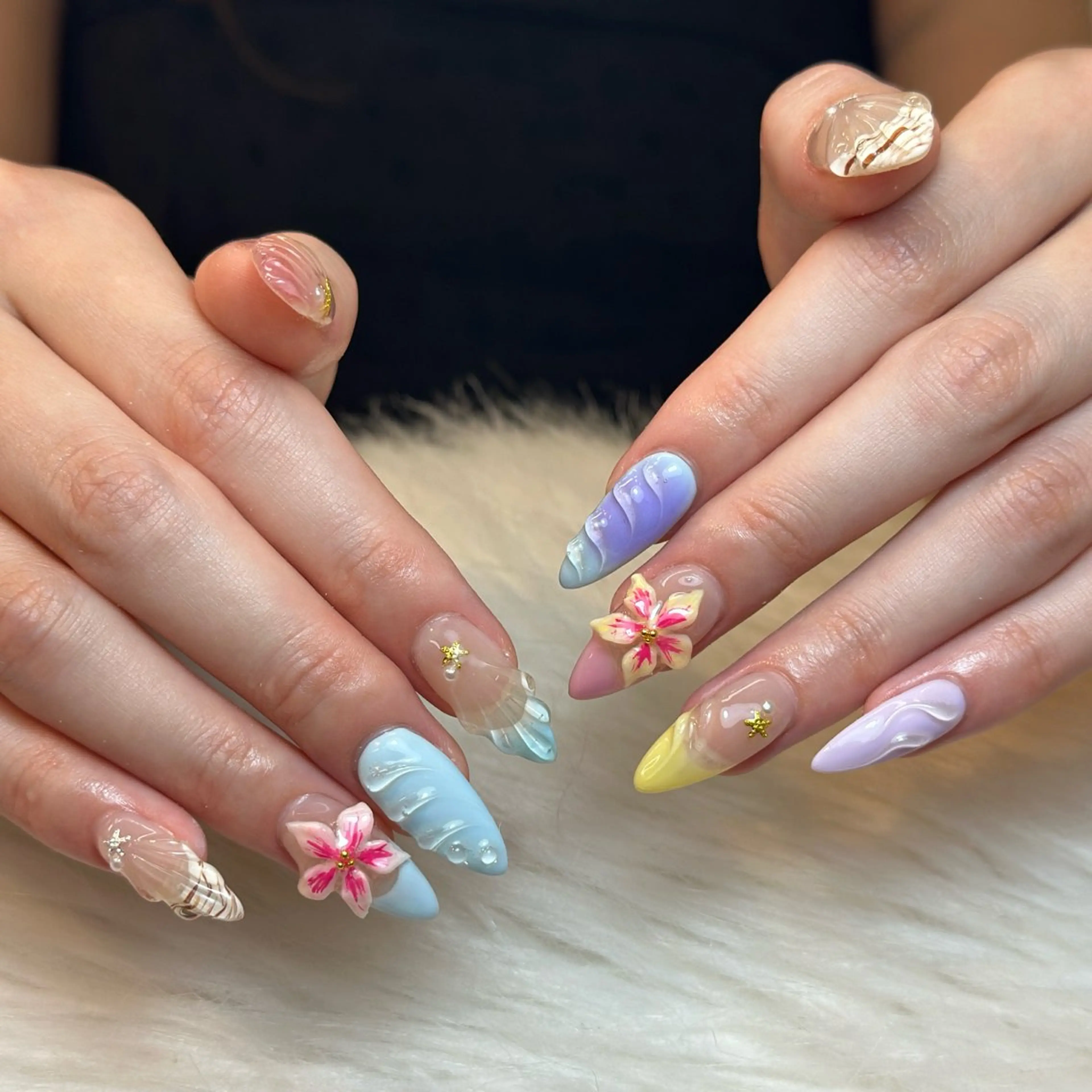 ネイル アートネイル ジェルネイル マグネットネイル ハンドネイル JennNail_ マオのネイルデザイン