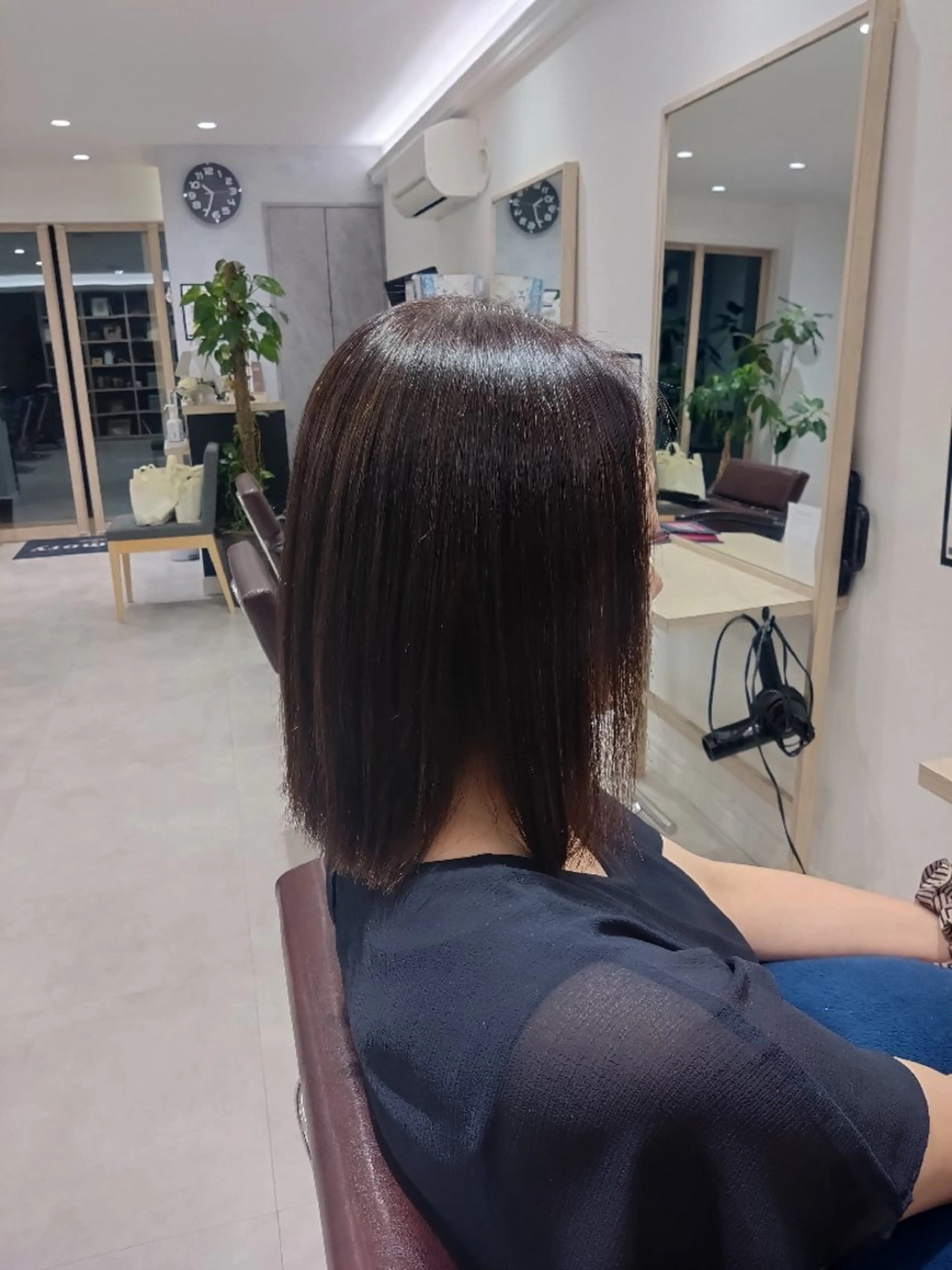 パーマ ミディアム 縮毛矯正 中山 樹のヘアスタイル