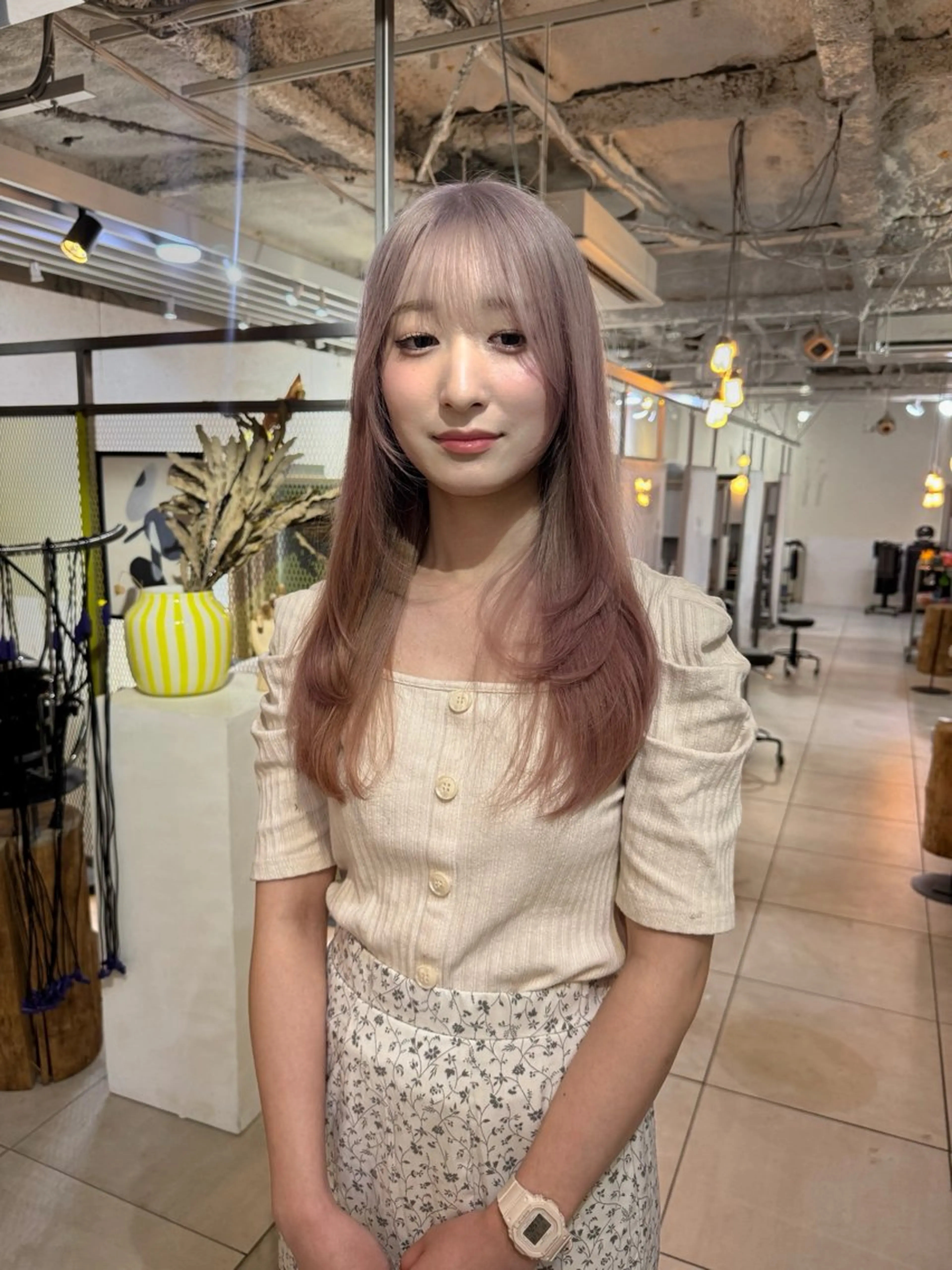 ロング トリートメント ヘアカラー SEAM所属・詩音 ／札幌美容師のヘアスタイル