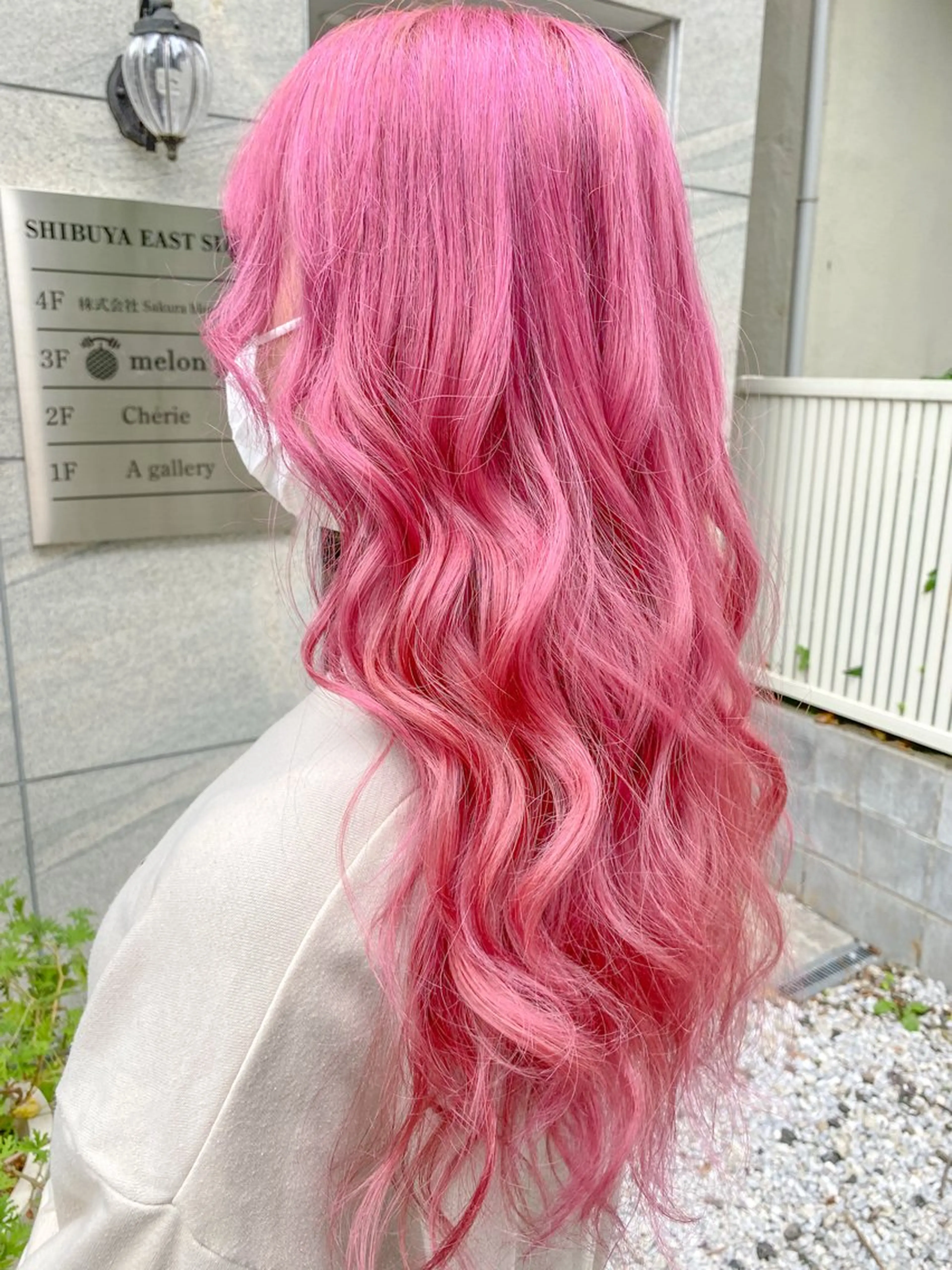 ロング カラー カシス ハイトーンカラー インナーカラー 韓国風カラー ラベンダーカラー ヘアカラー Chérie所属・Chérie 渋谷/カラーサロンのヘアスタイル