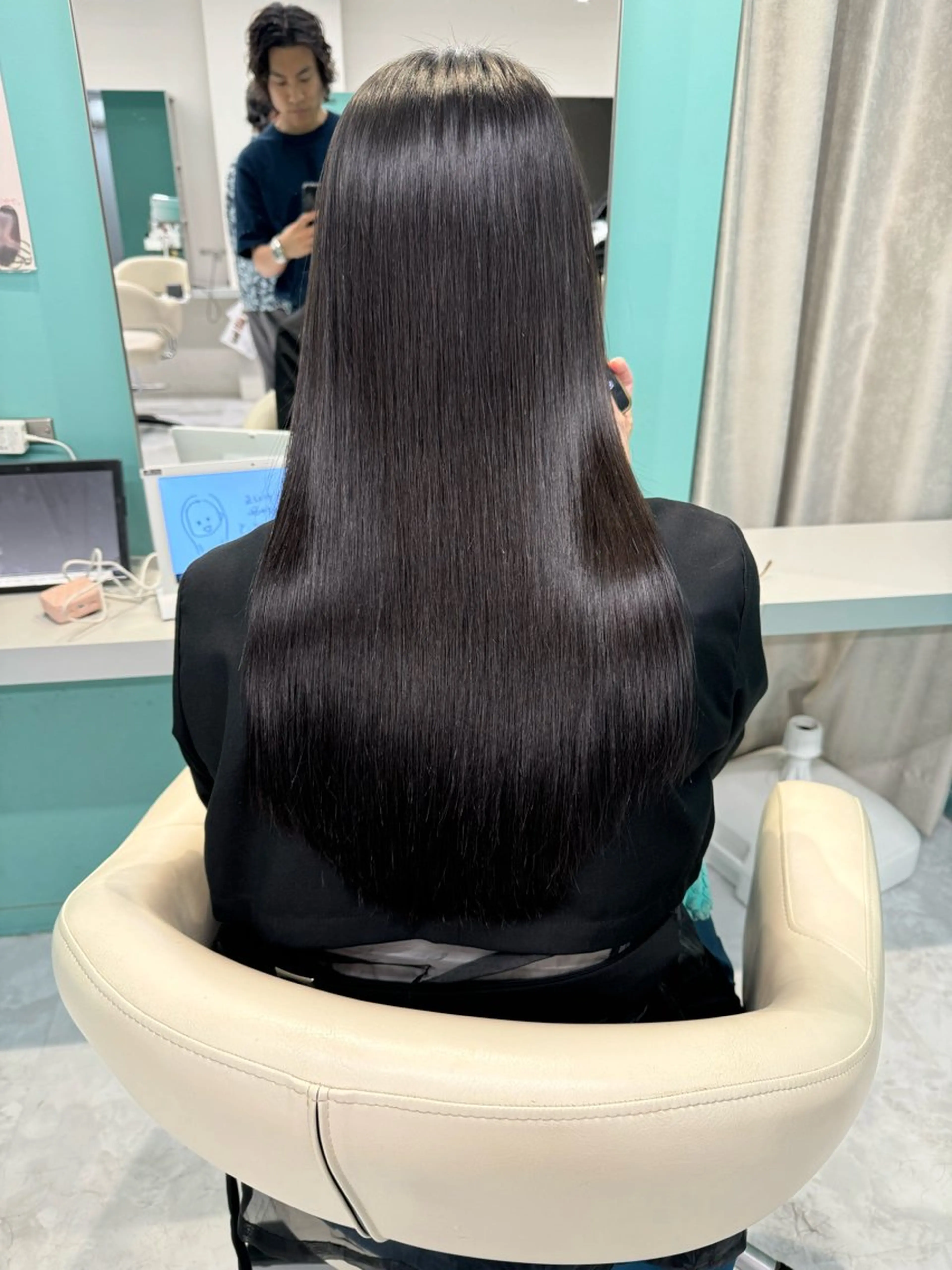 ロング 髪質改善 トリートメント カット ヘアカラー 縮毛矯正 トリートメント 髪質改善　縮毛矯正 池本有宏のヘアスタイル