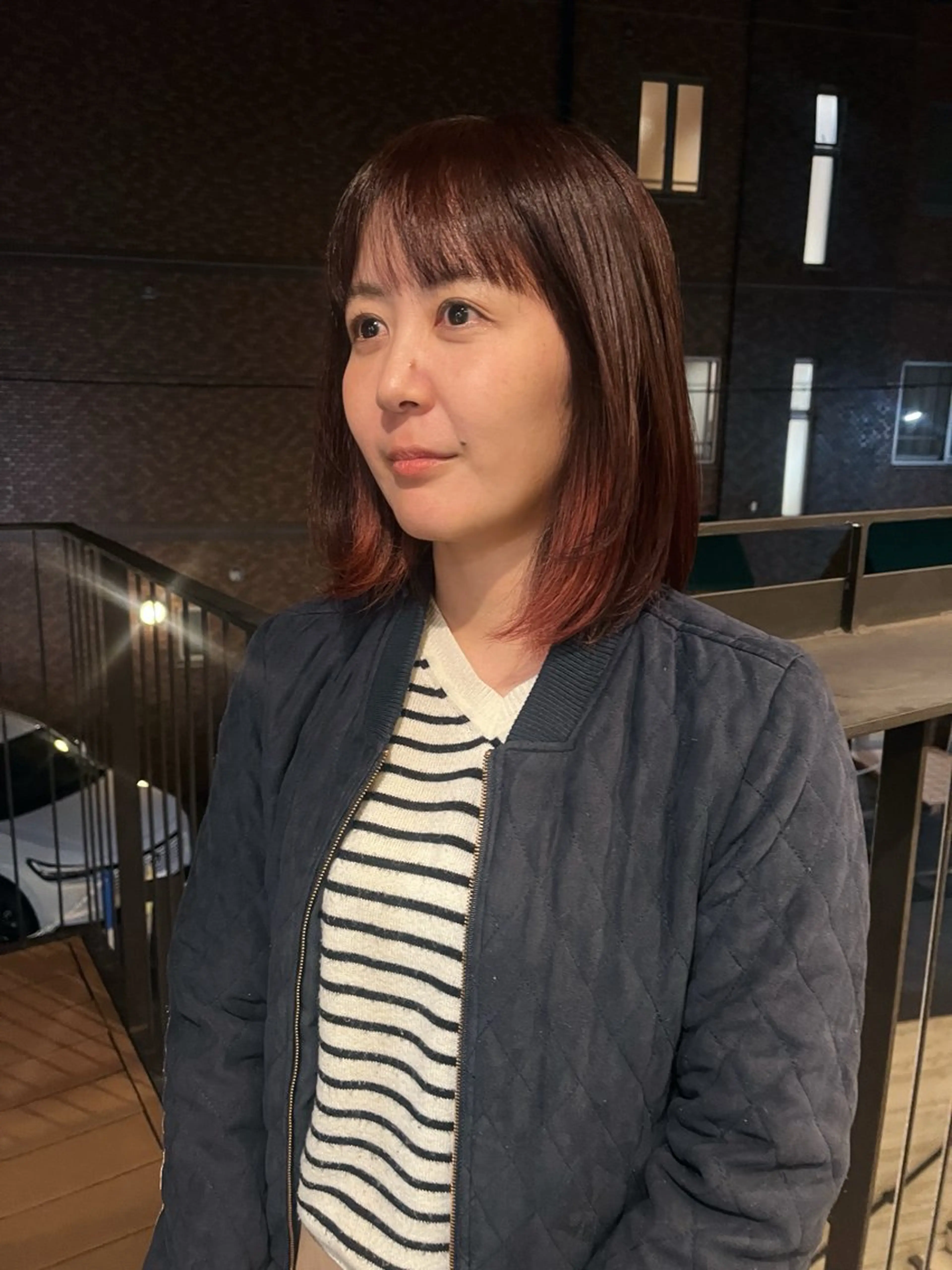 ショート カラー ブラウンカラー インナーカラー ピンクカラー ピンクブラウン 暖色/パーマ 🌼クニトウメイのヘアスタイル