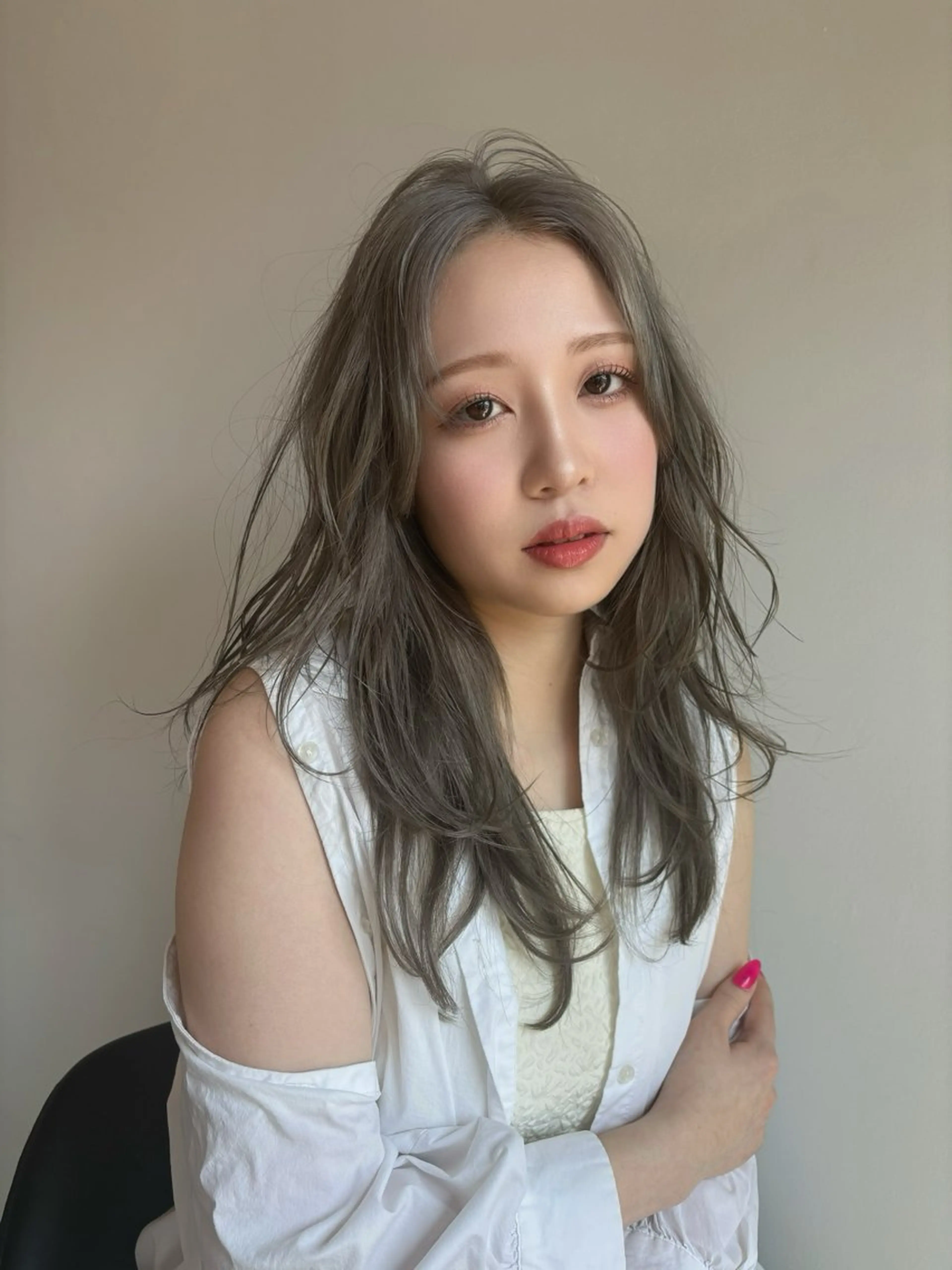 ロング ヘアカラー トリートメント 🌐NATSUMI 🌐【寒色カラー】のヘアスタイル