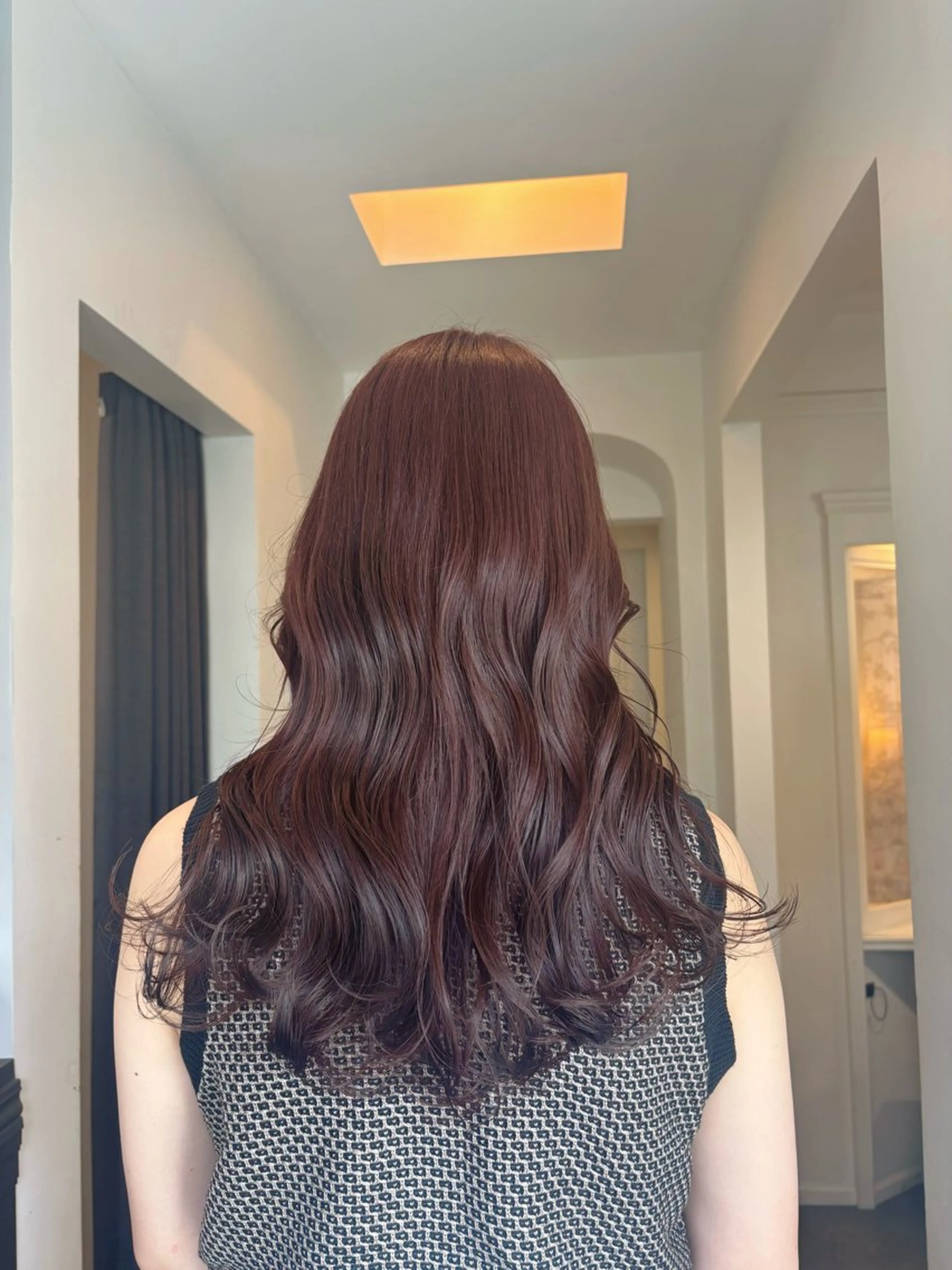 セミロング カラー カット ヘアカラー トリートメント 栗林 茉那のヘアスタイル