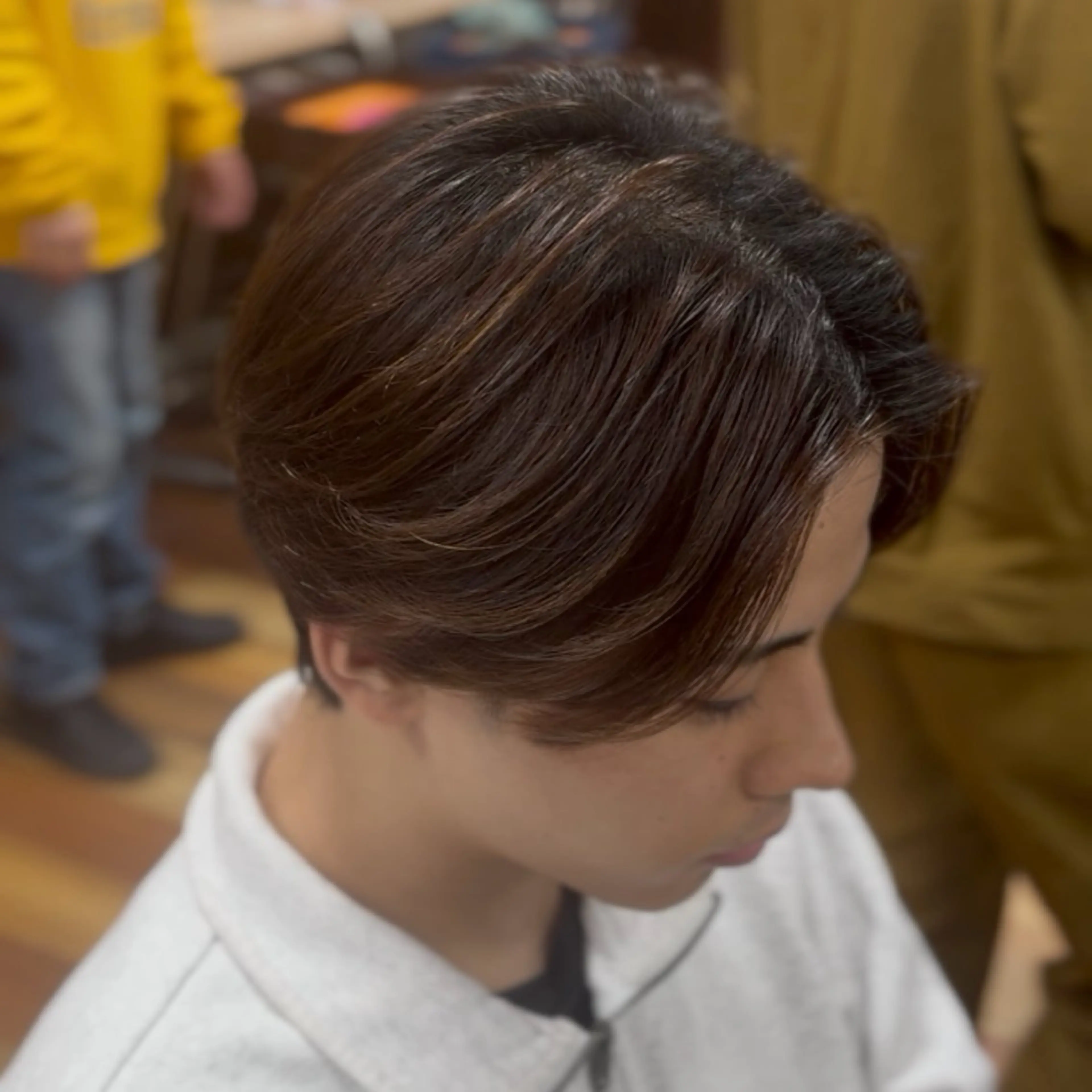 ミディアム カット パーマ 縮毛矯正 YELLOW CORN 金沢文庫所属・【金沢文庫4分】髪質 改善/縮毛矯正アラタのヘアスタイル