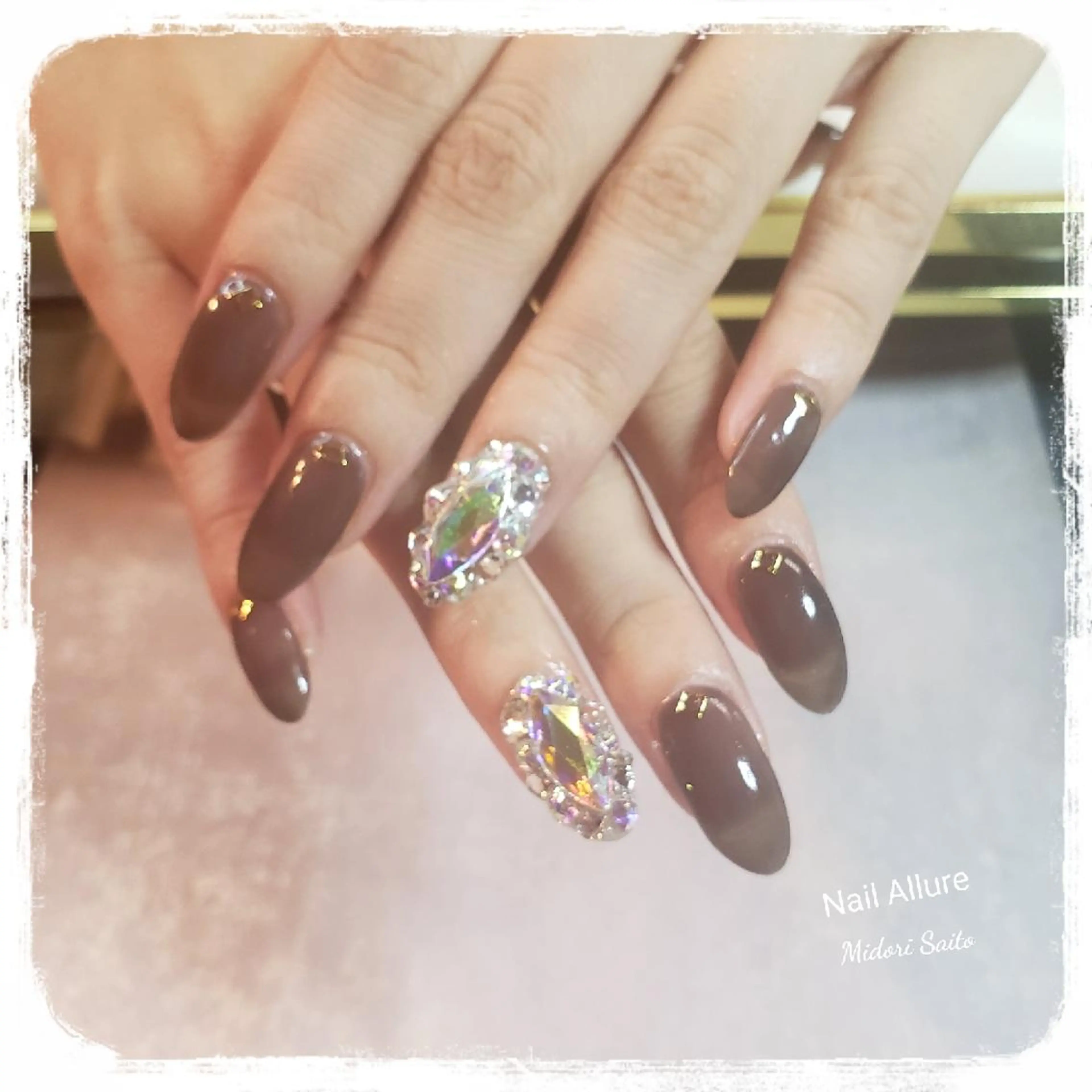 ネイル アートネイル ジェルネイル ワンカラーネイル ハンドネイル Nail Allure(ネイル アルーア)所属・Nail Allureのネイルデザイン