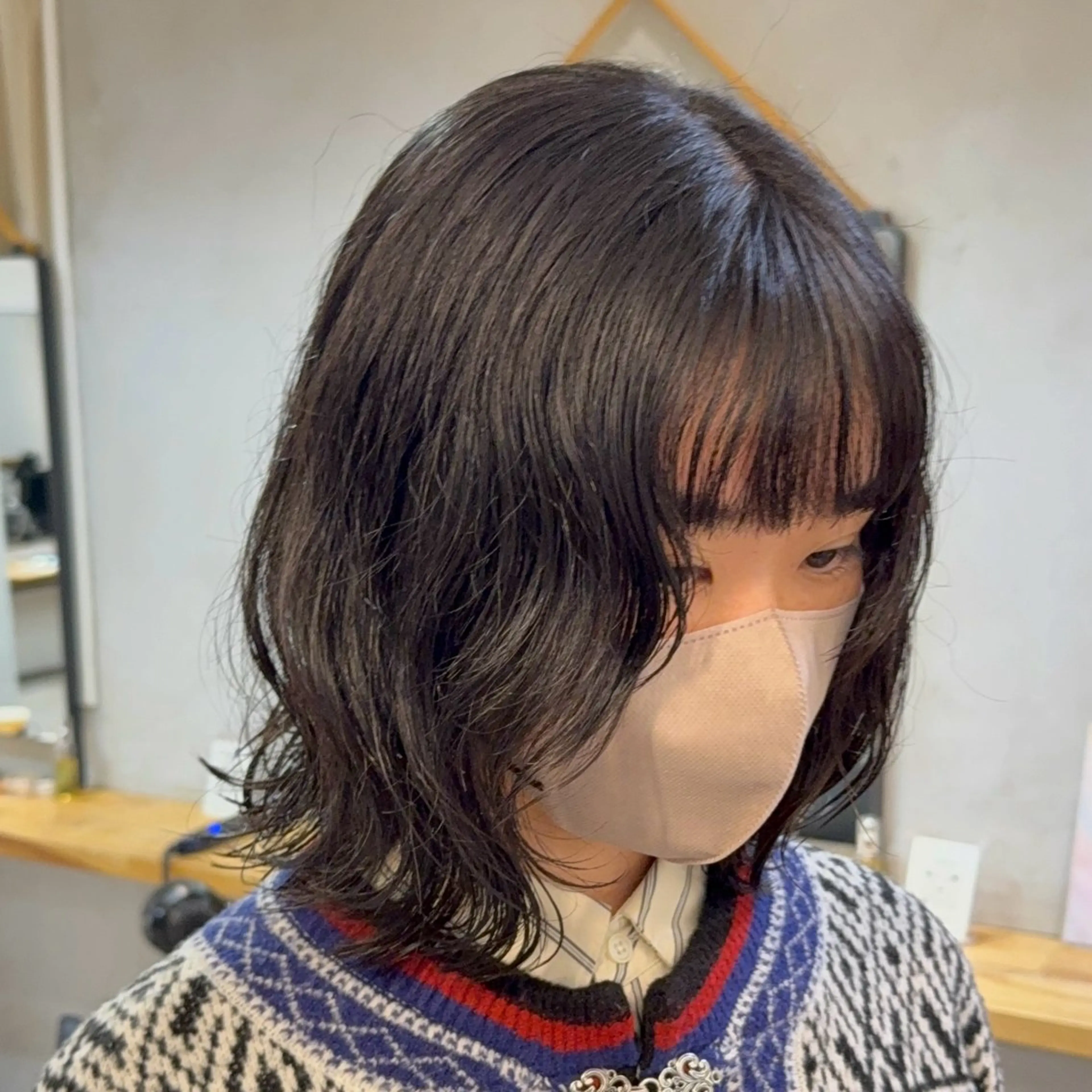 ミディアム パーマ パーマ Lomalia もえかのヘアスタイル