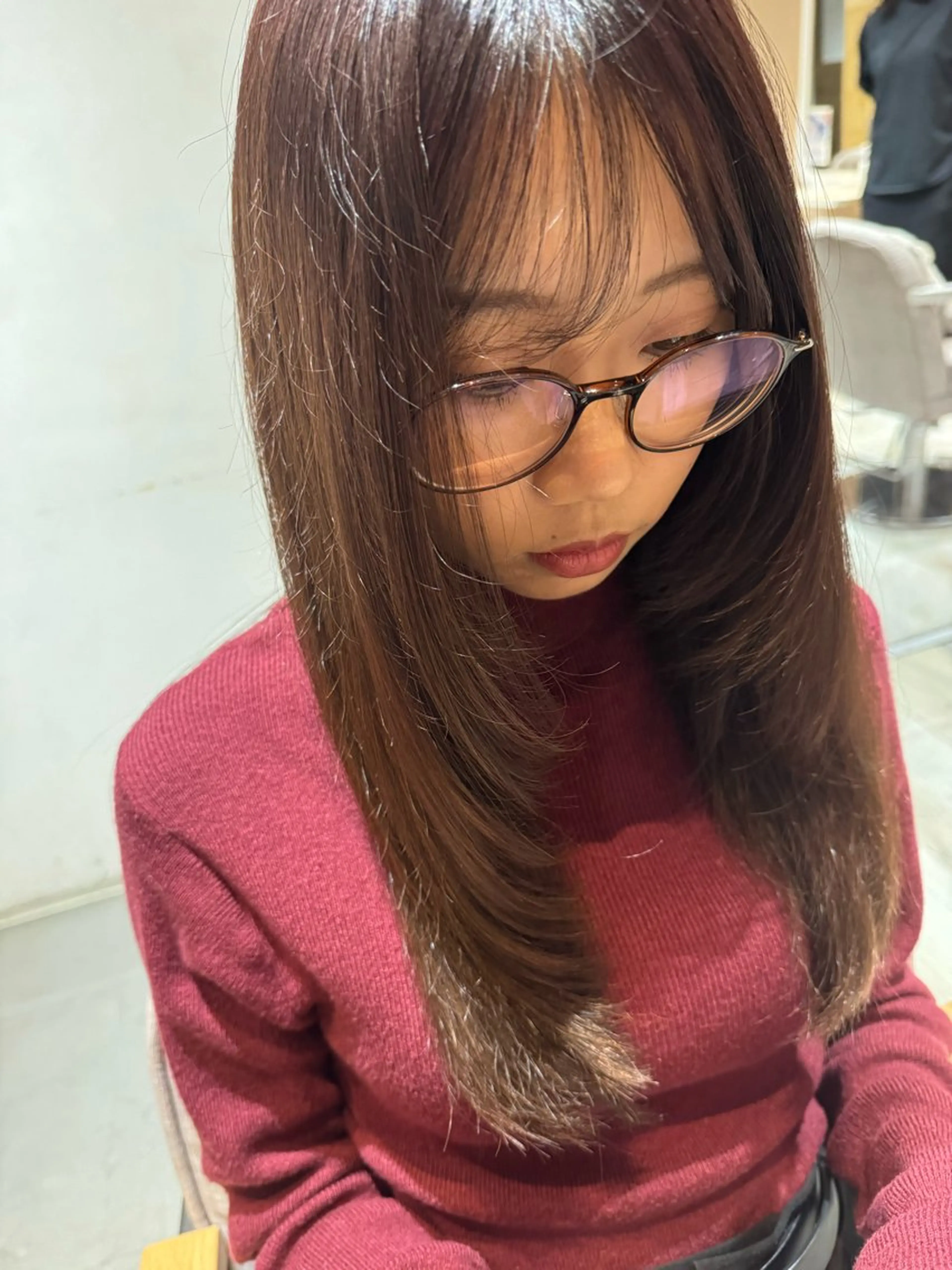 ロング 鄭 勇太のヘアスタイル