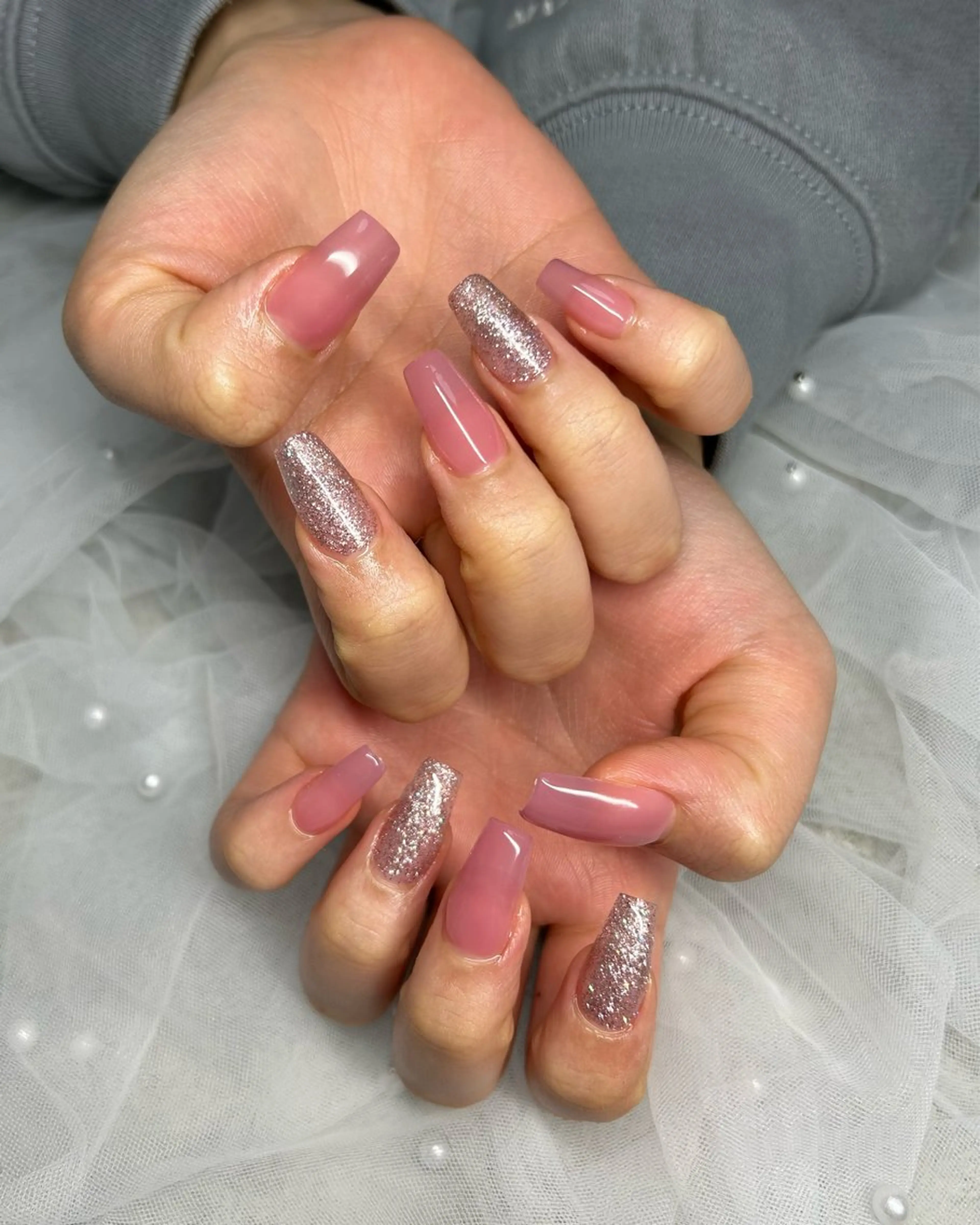 ネイル ワンカラーネイル ten nail salon　かえでのネイルデザイン