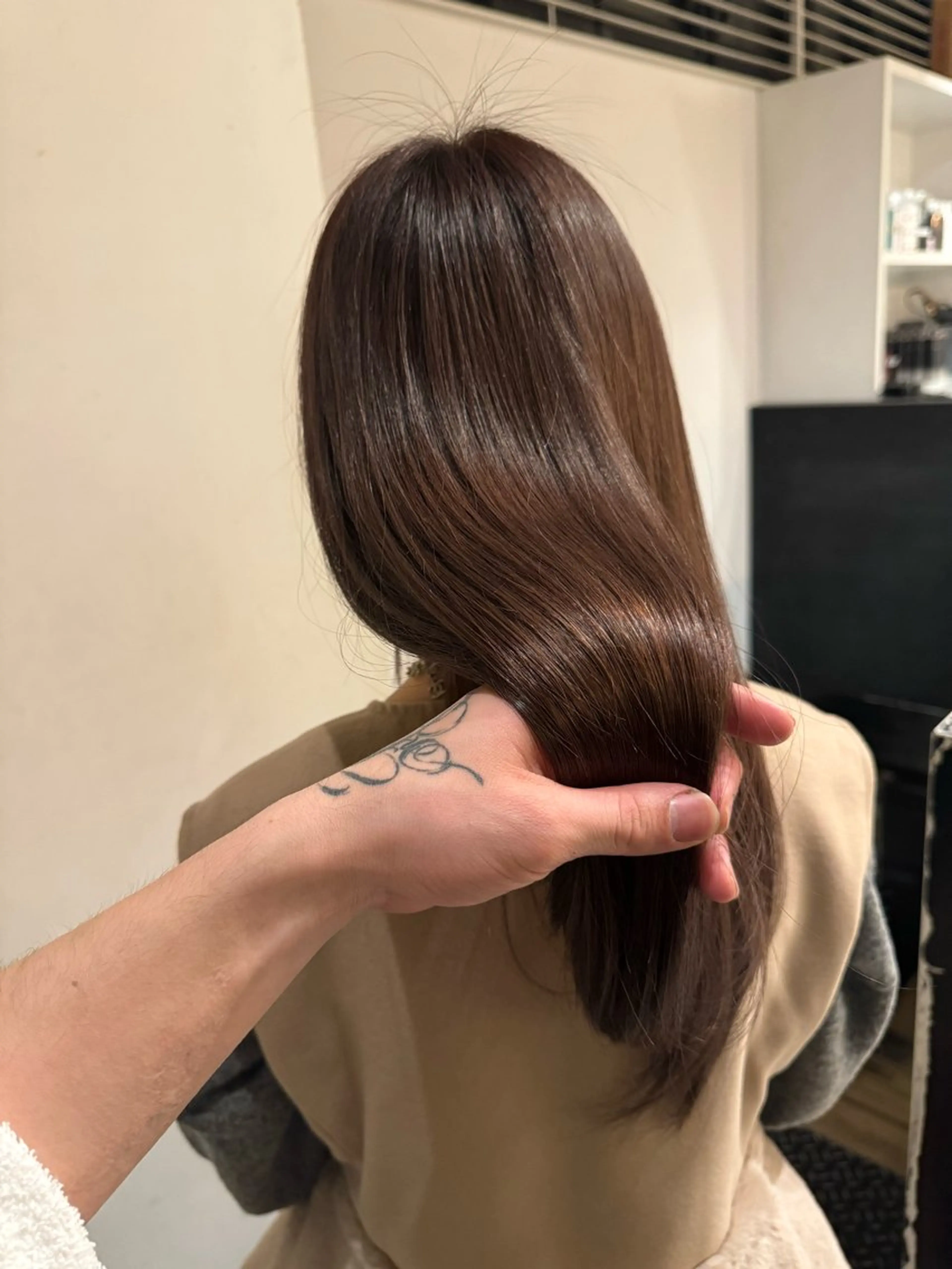 セミロング 髪質改善 トリートメント Luxe表参道 髪質改善　奈良のヘアスタイル
