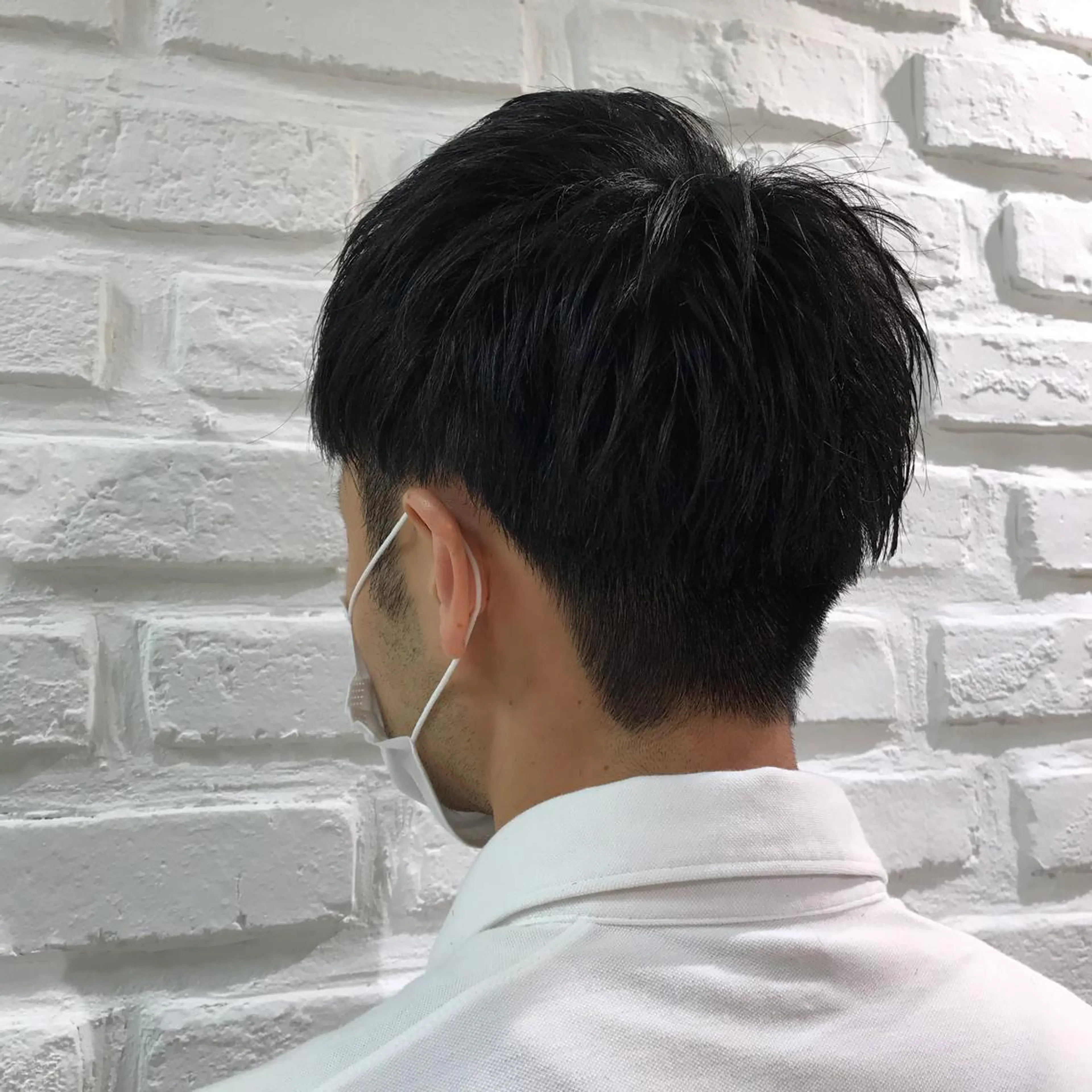 ショート メンズ ツーブロック 刈り上げ カット 暖色カラー💜 中山由梨のヘアスタイル