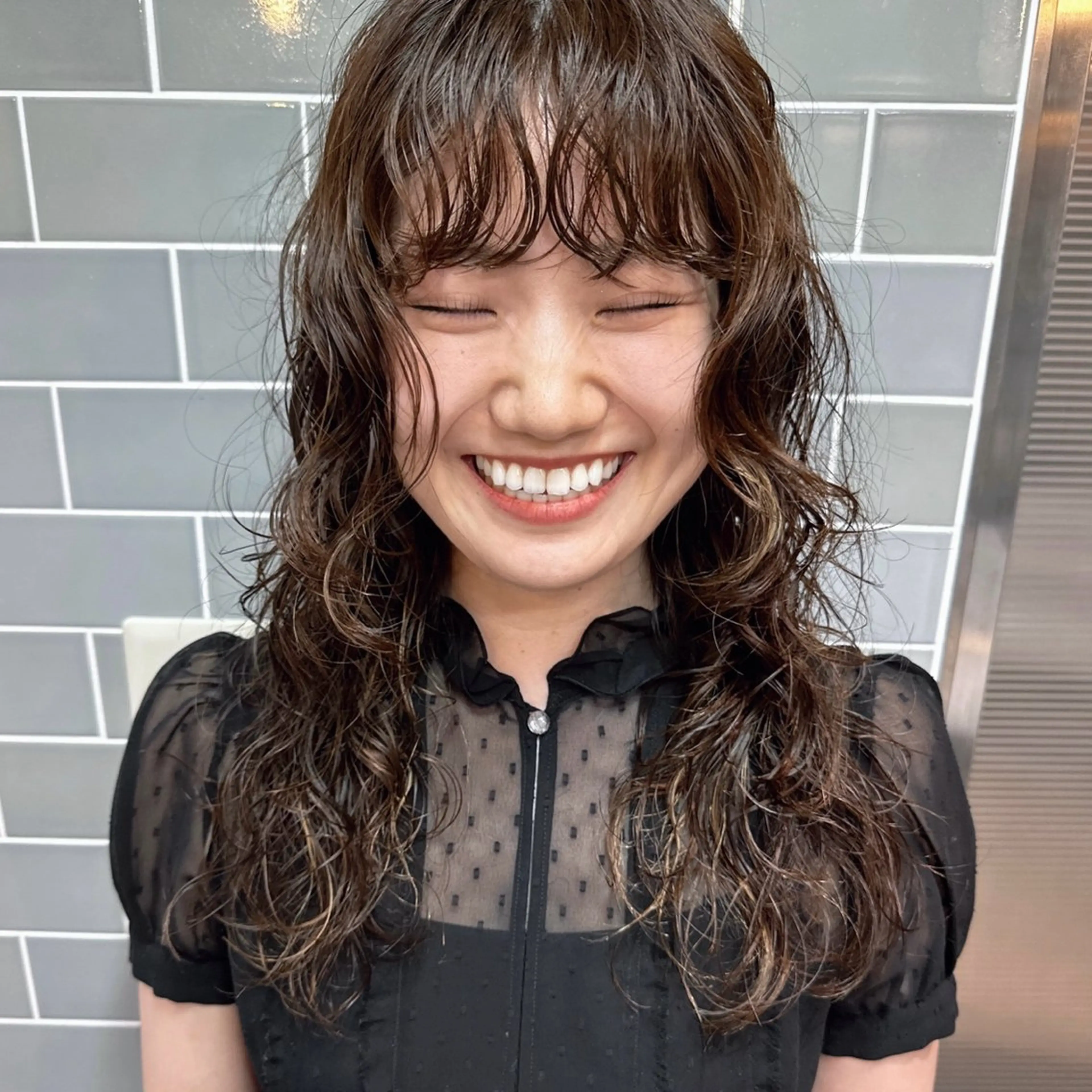 ロング パーマ カット パーマ トリートメント FBeauty 青山店所属・パーマ特化美容師 表参道のヘアスタイル