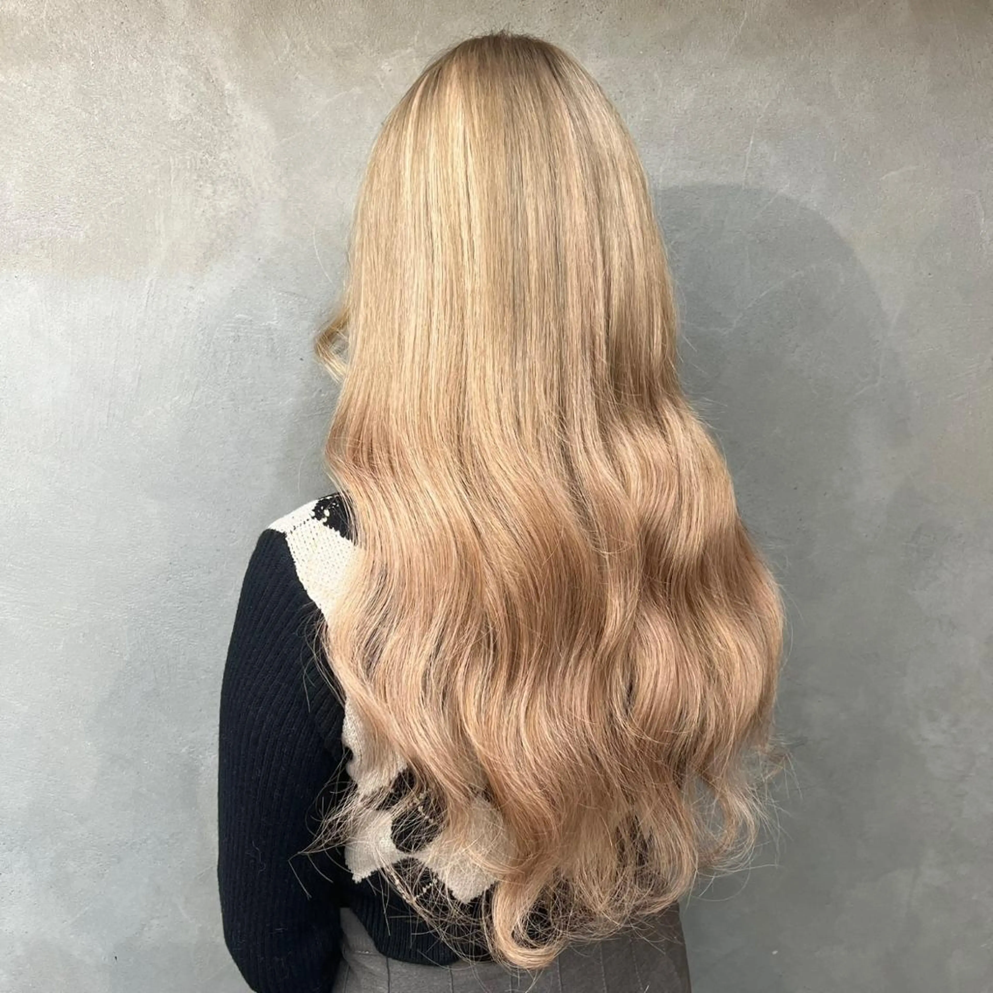 ロング シールエクステ エクステ ❤️‍🔥シールエク ＋カラー京❤️‍🔥のヘアスタイル