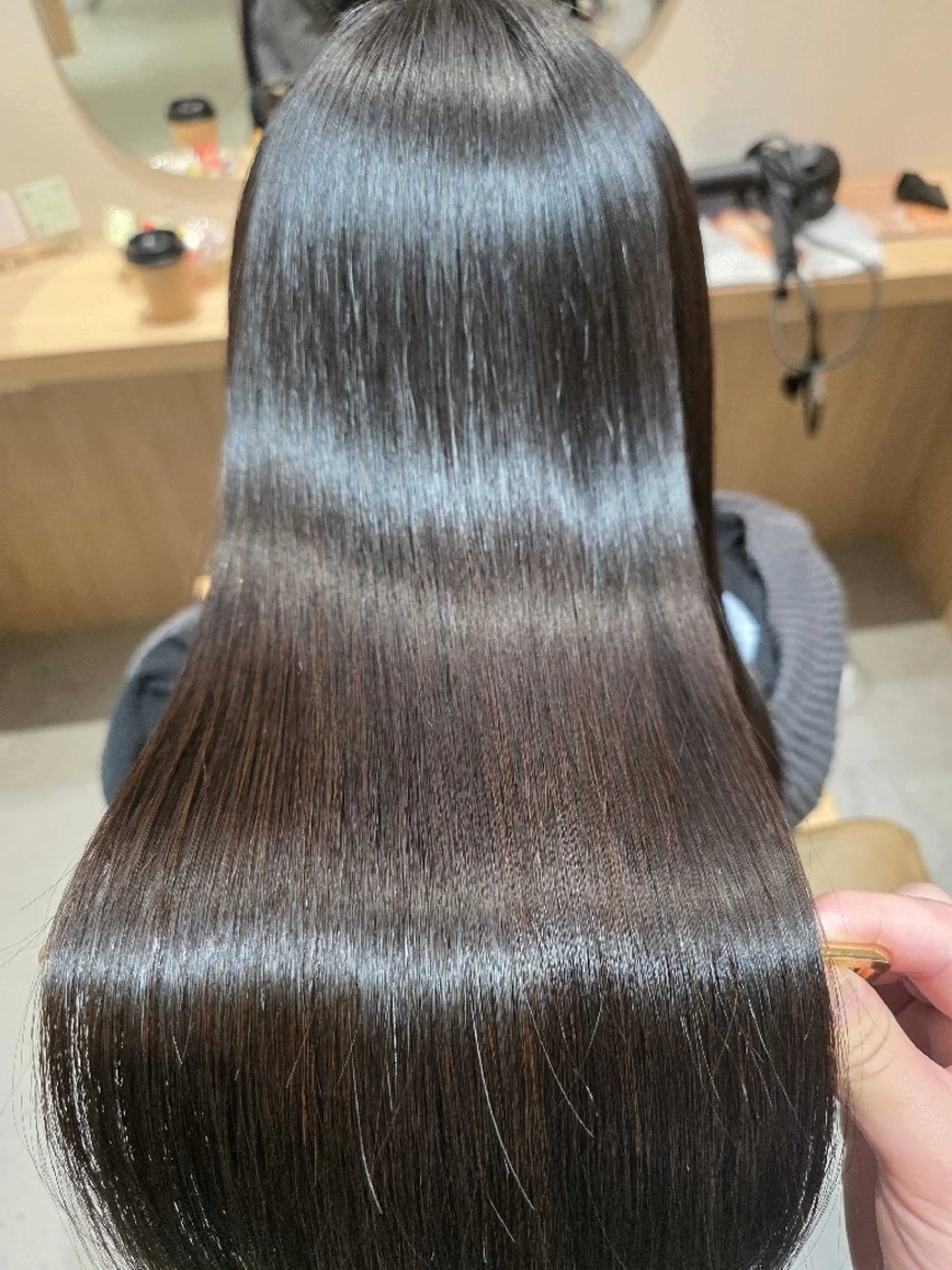 ロング 縮毛矯正 トリートメント 髪質改善/縮毛矯正 齊藤謙介のヘアスタイル