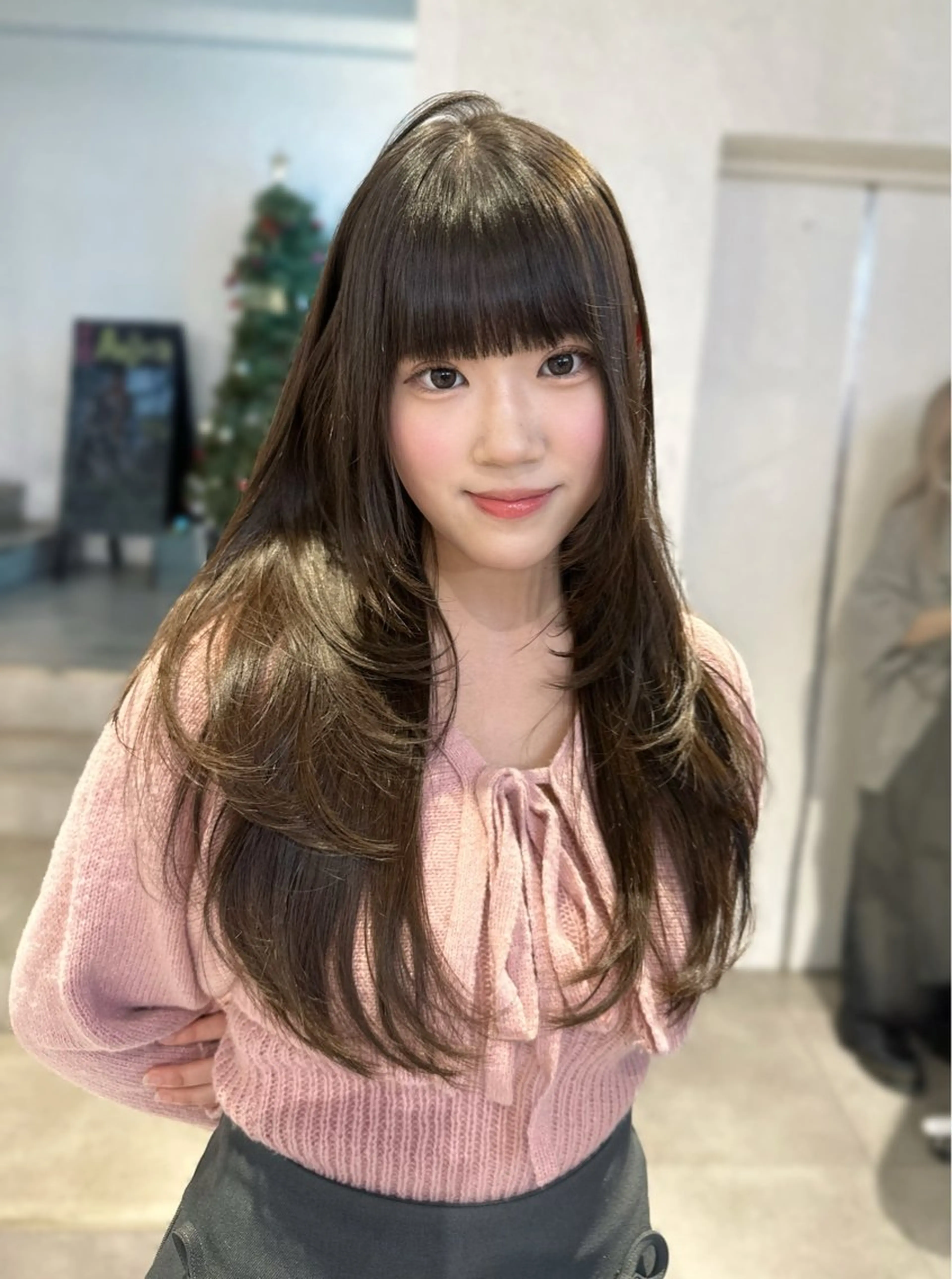 ロング カラー カット 🎀韓国レイヤー特化 🎀ベージュ/ミクのヘアスタイル