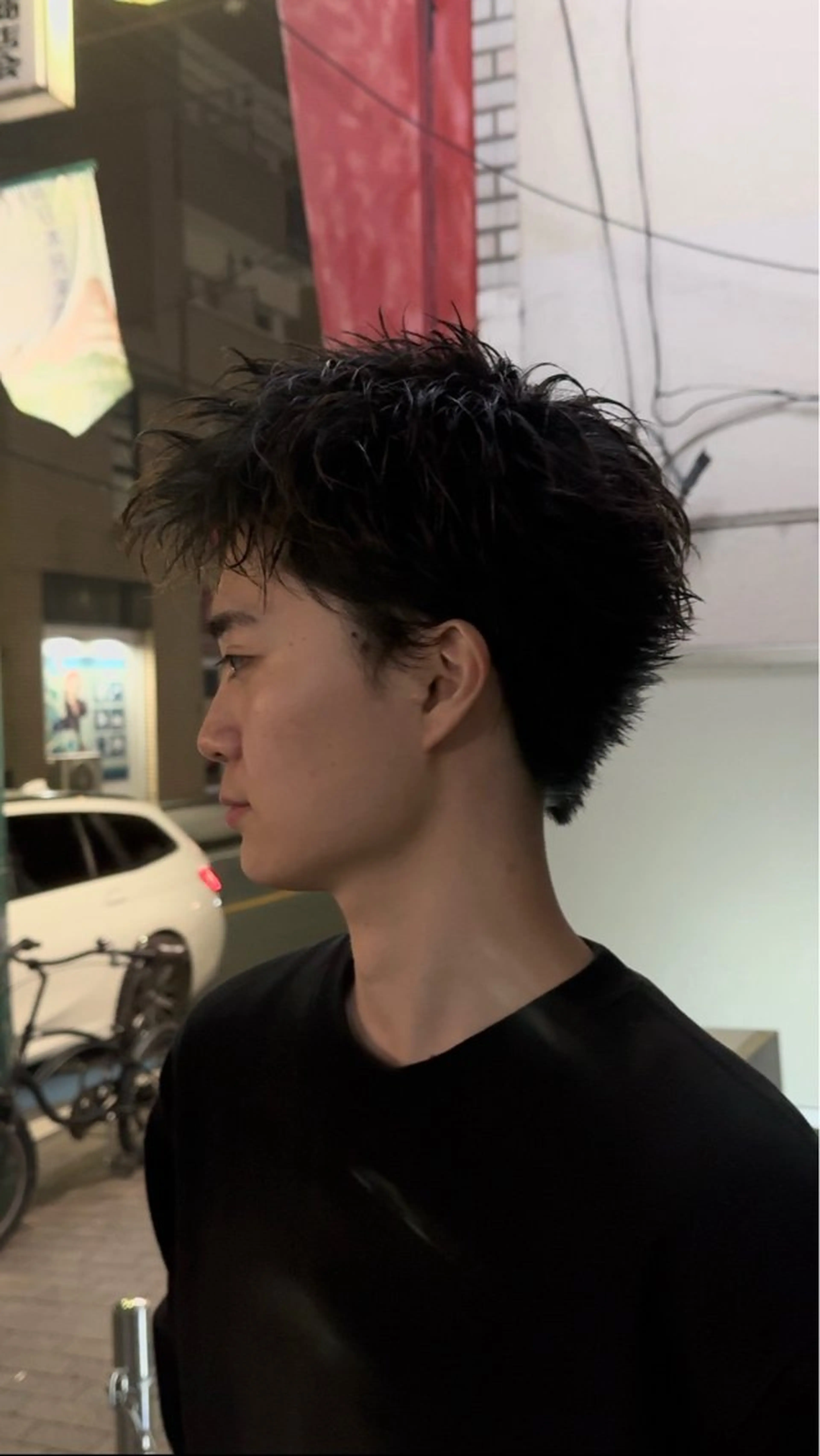 ショート カラー パーマ メンズ カット パーマ bococa kanta/メンズのヘアスタイル