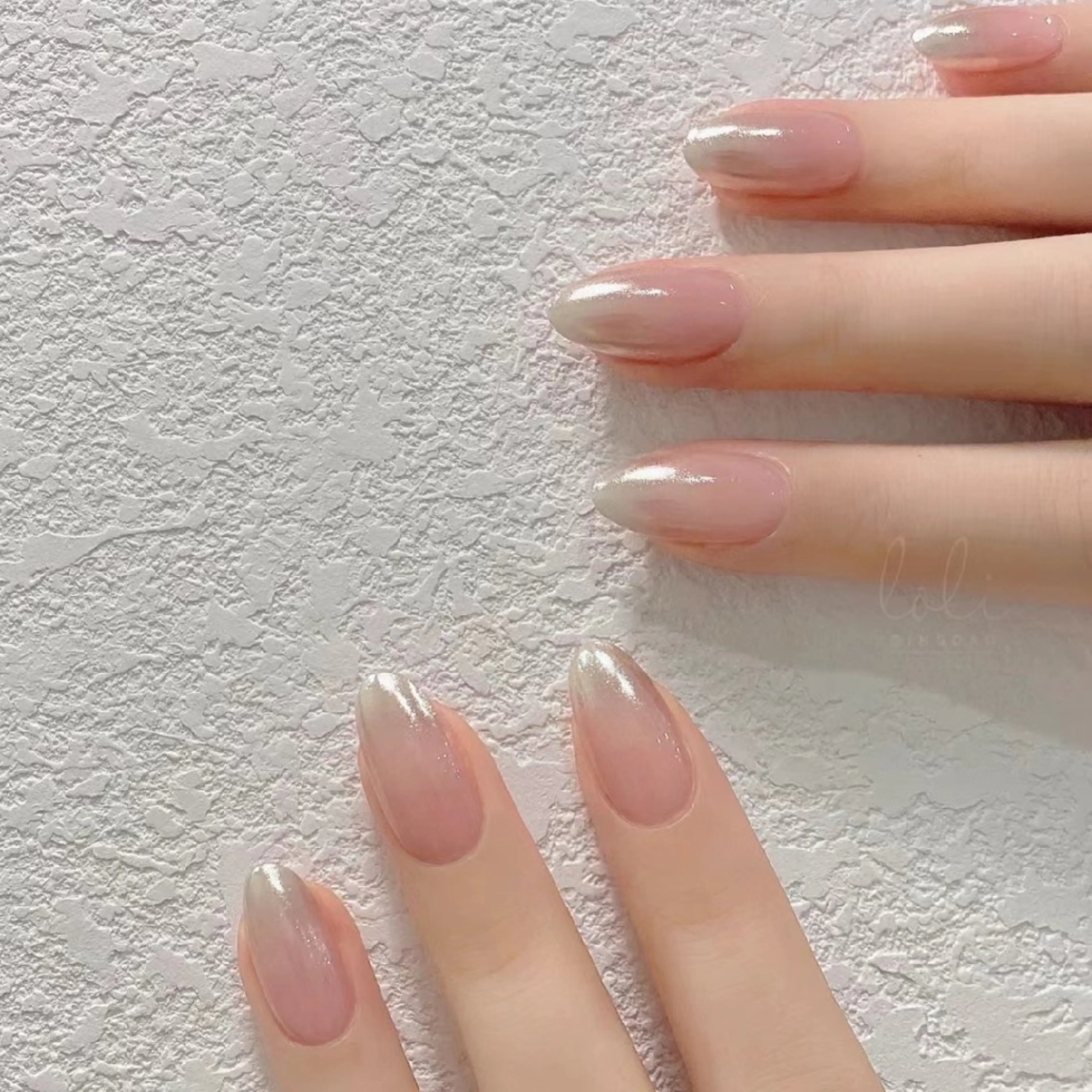 ネイル ネイリストゆか💅 長さだし、深爪矯正のネイルデザイン