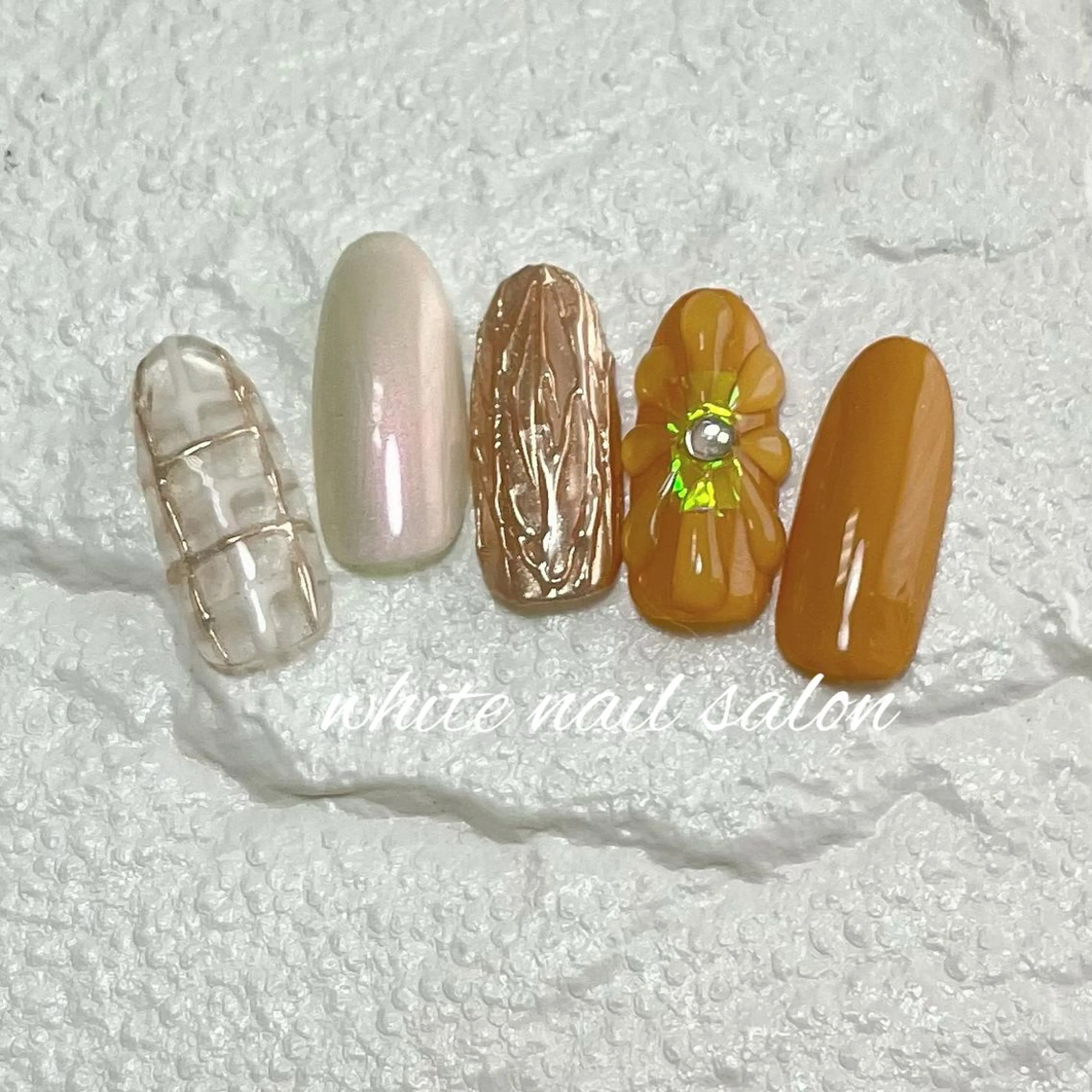 ネイル フットネイル ジェルネイル ハードジェル ラメ(グリッター) 持ち込み ハンドネイル white nail salonのネイルデザイン