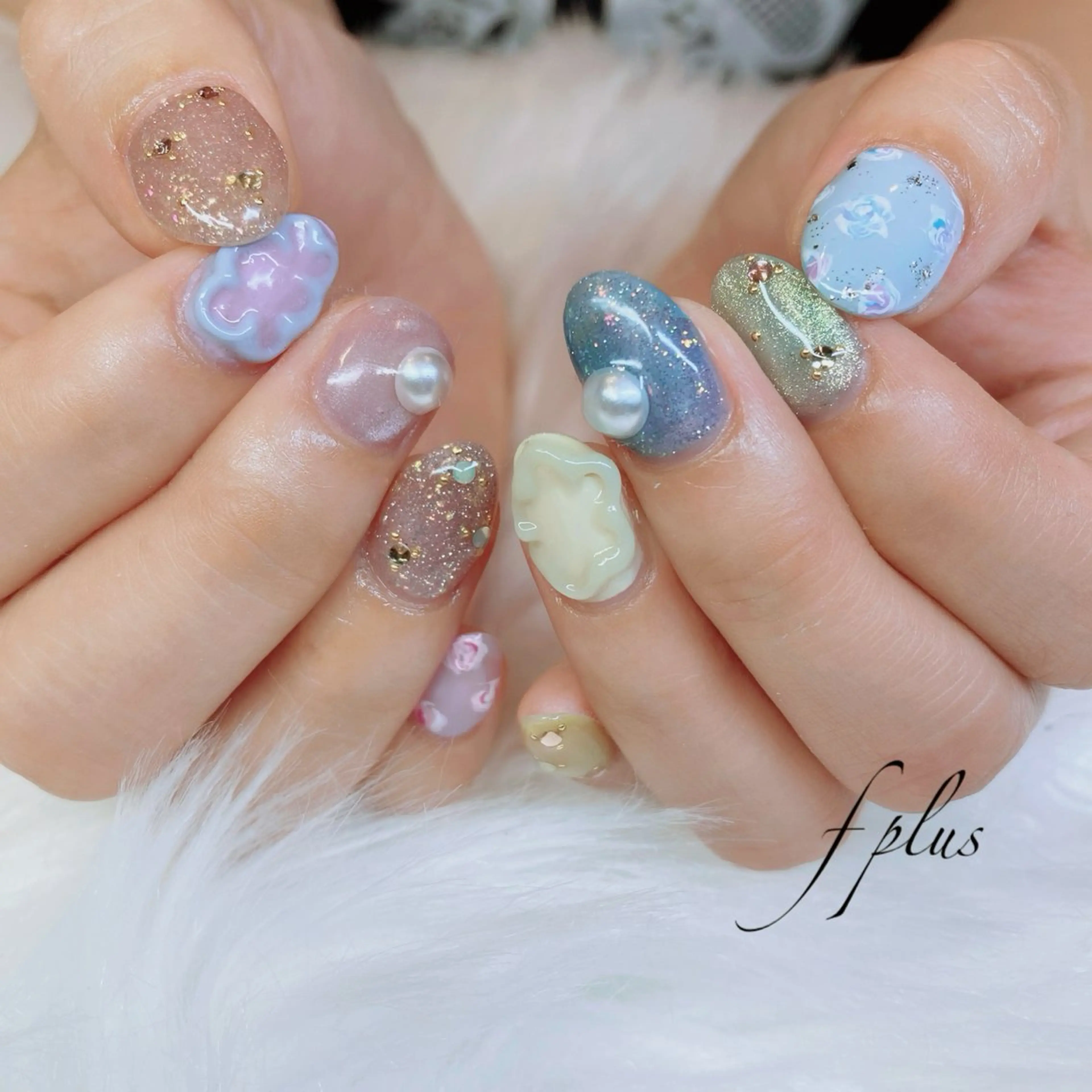ネイル アートネイル 自爪を傷めない 🌷かなこ🌷のネイルデザイン