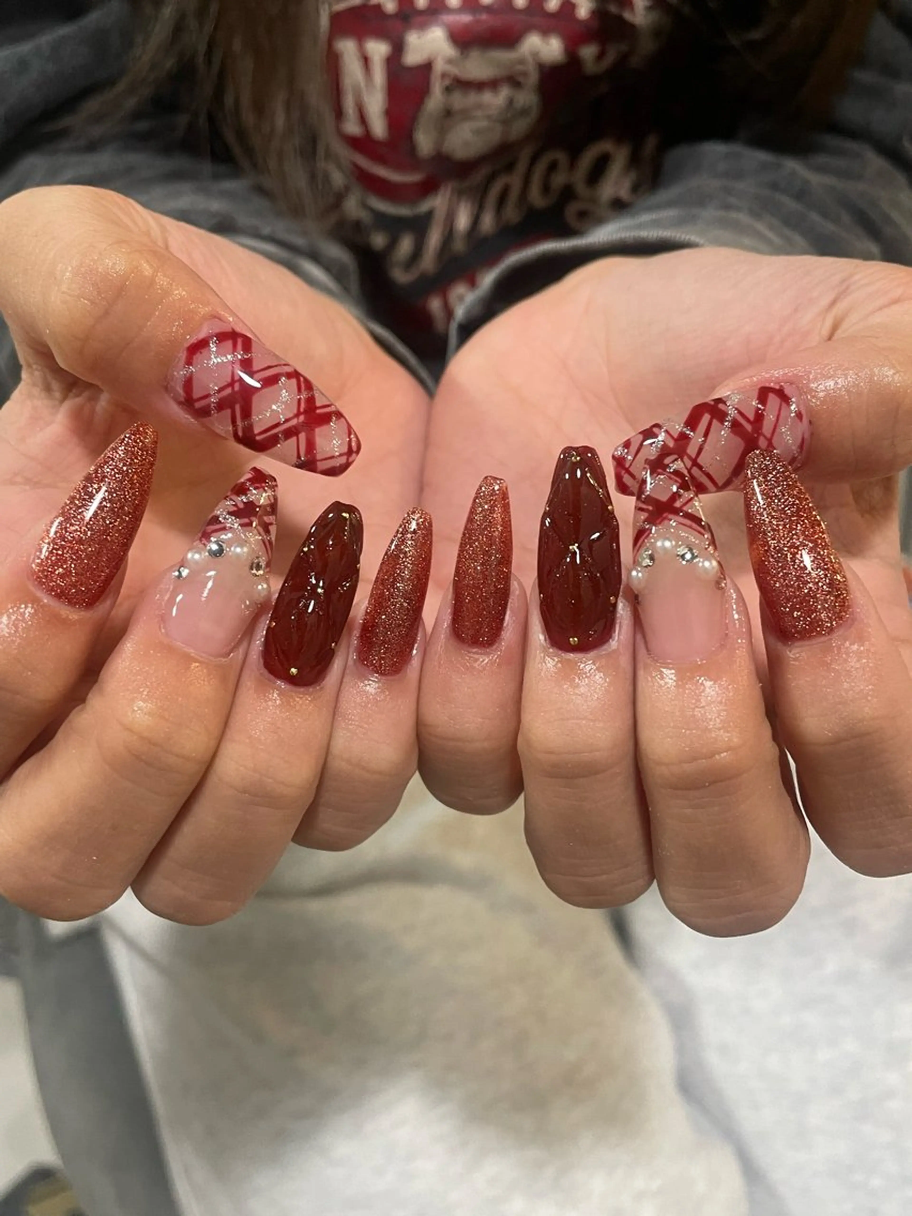 ロング ハンドネイル LBnail.sae /おえかきネイルのネイルデザイン