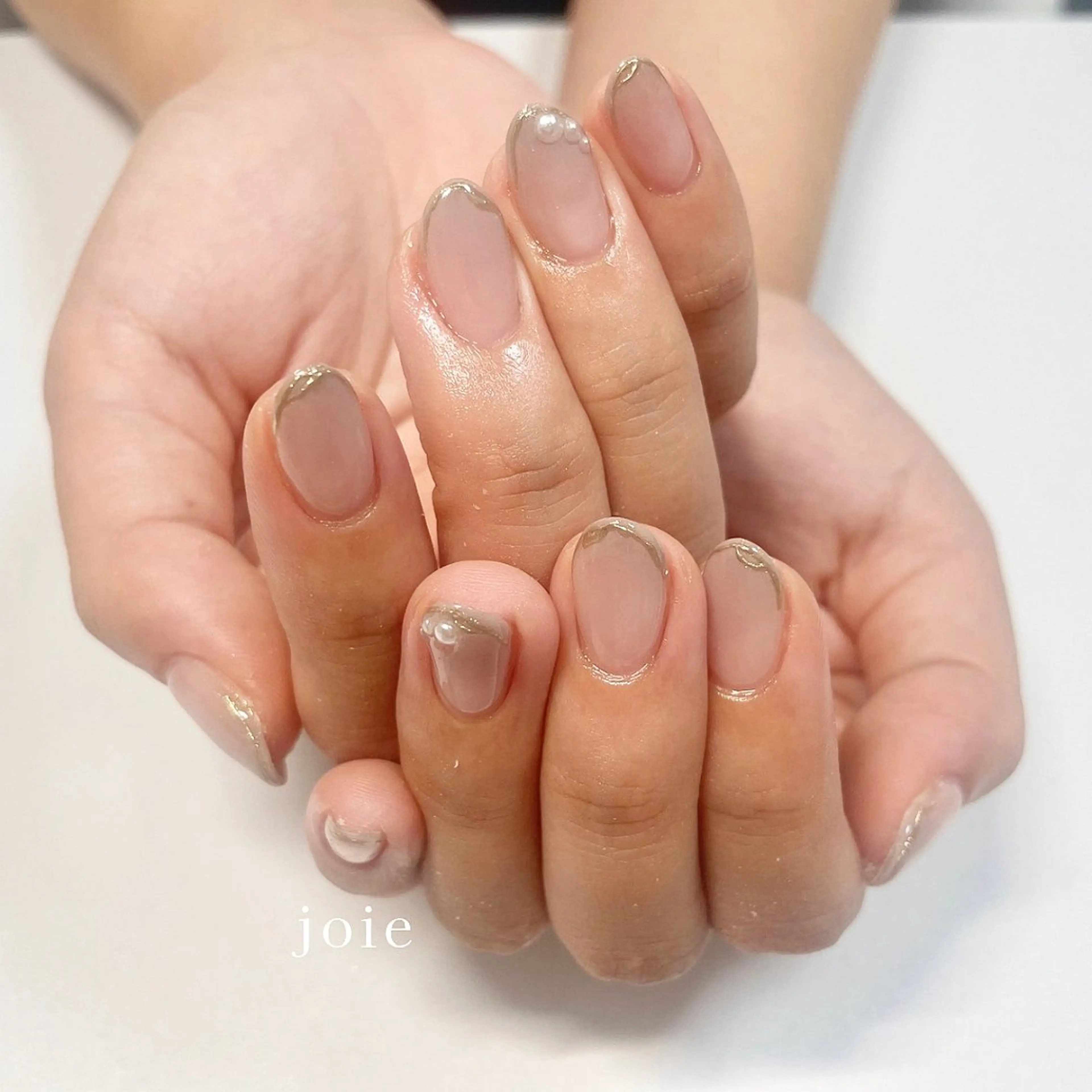 ネイル 韓国ネイル ニュアンスネイル オフィスネイル シンプルネイル Nailist Mikuのネイルデザイン