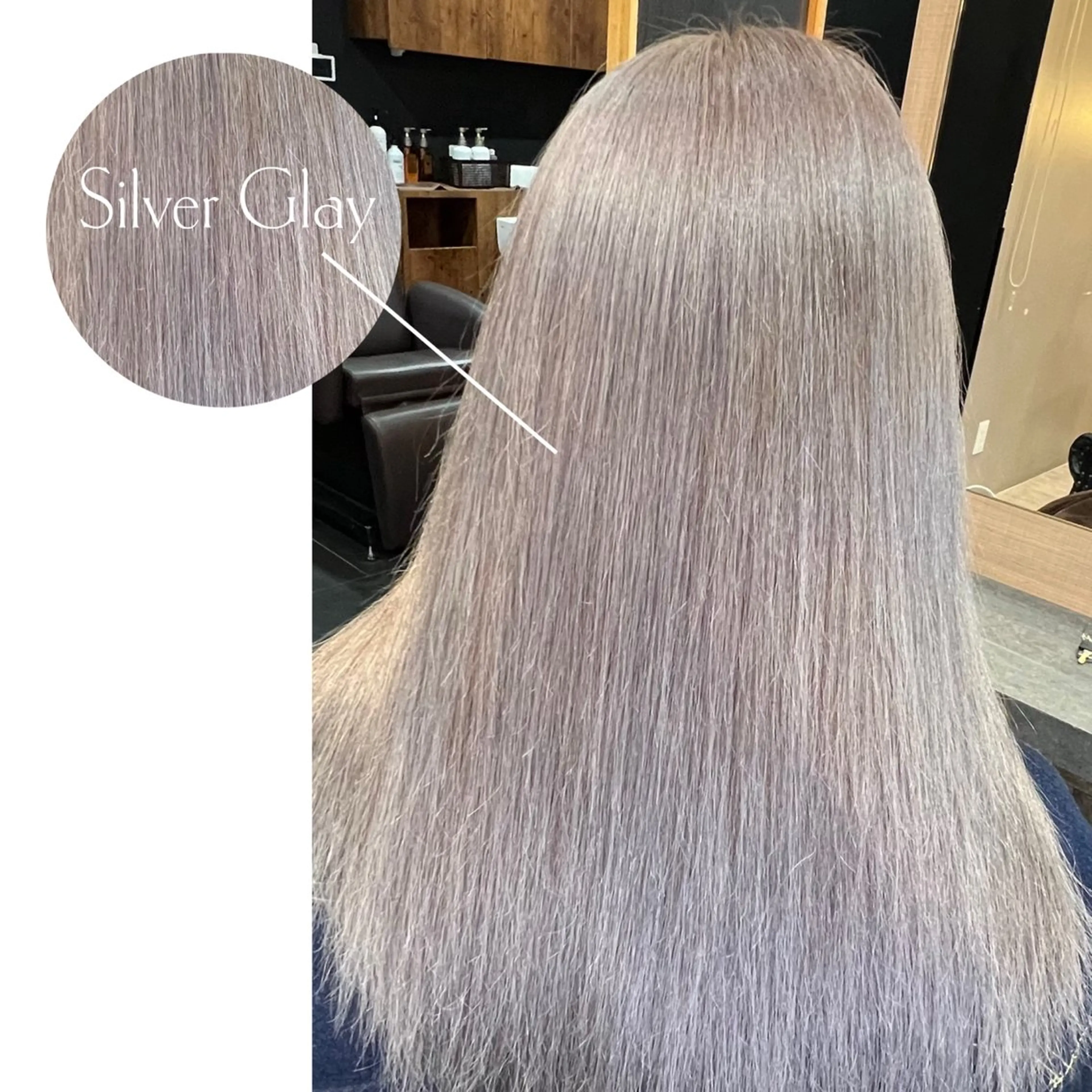 ロング カラー シルバー カット ヘアカラー トリートメント Lapis エクステ /艶カラー/あいかのヘアスタイル
