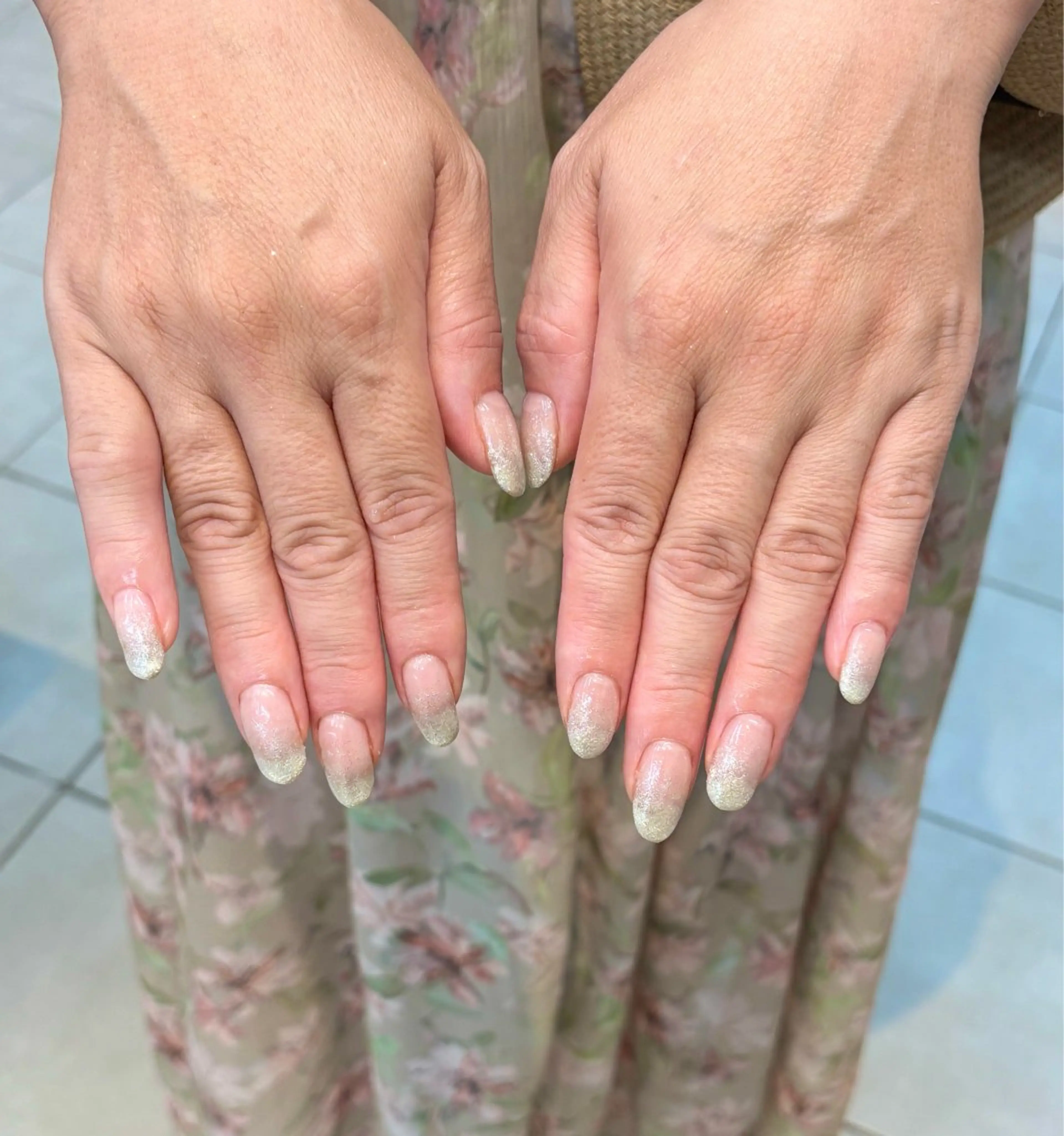 ネイル グラデーション ラメ(グリッター) ラメグラデーション ai nail8のネイルデザイン