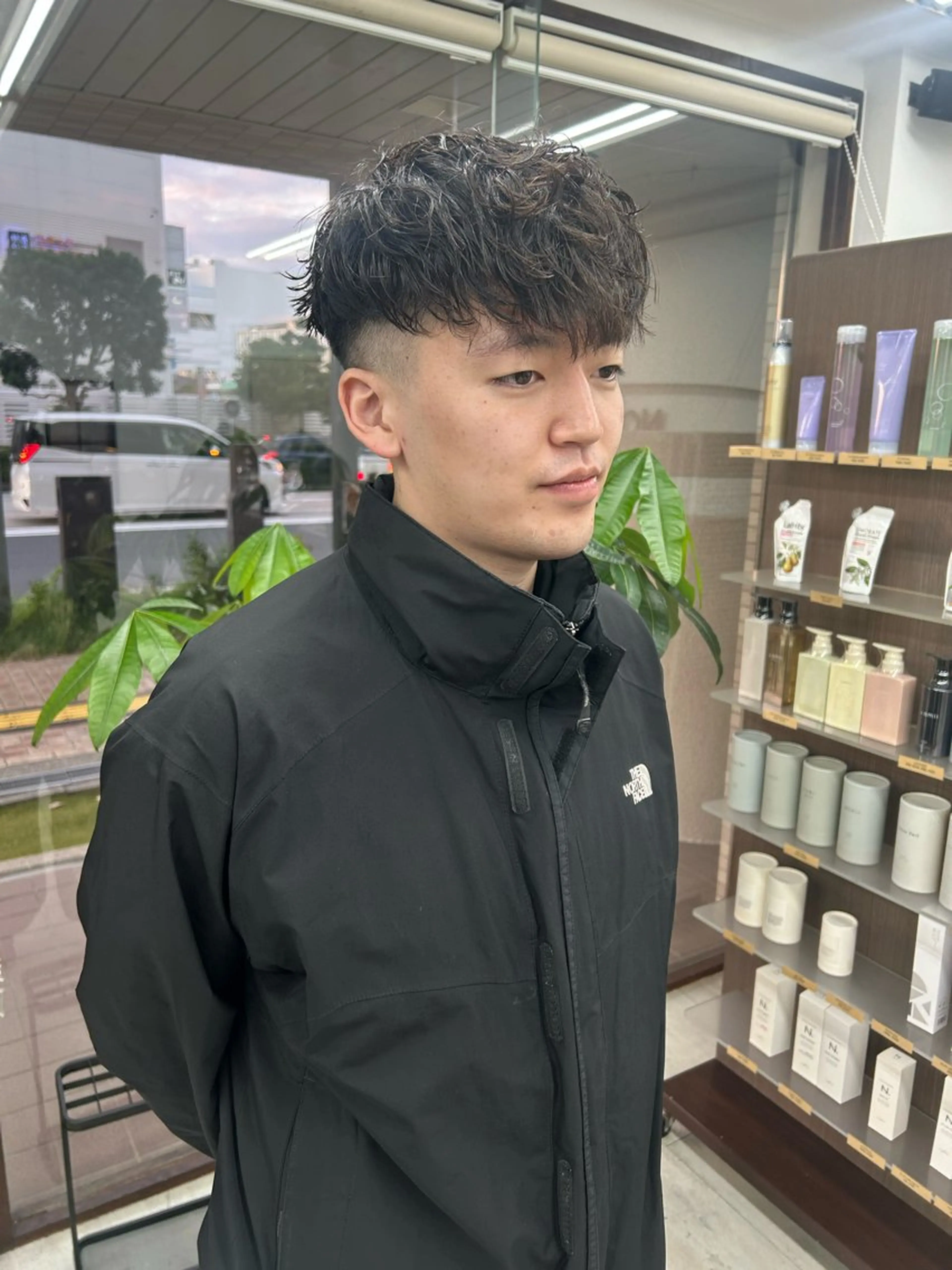ショート パーマ メンズ スペインカール カット パーマ トレンドメンズパーマ /タカシマダイスケのヘアスタイル