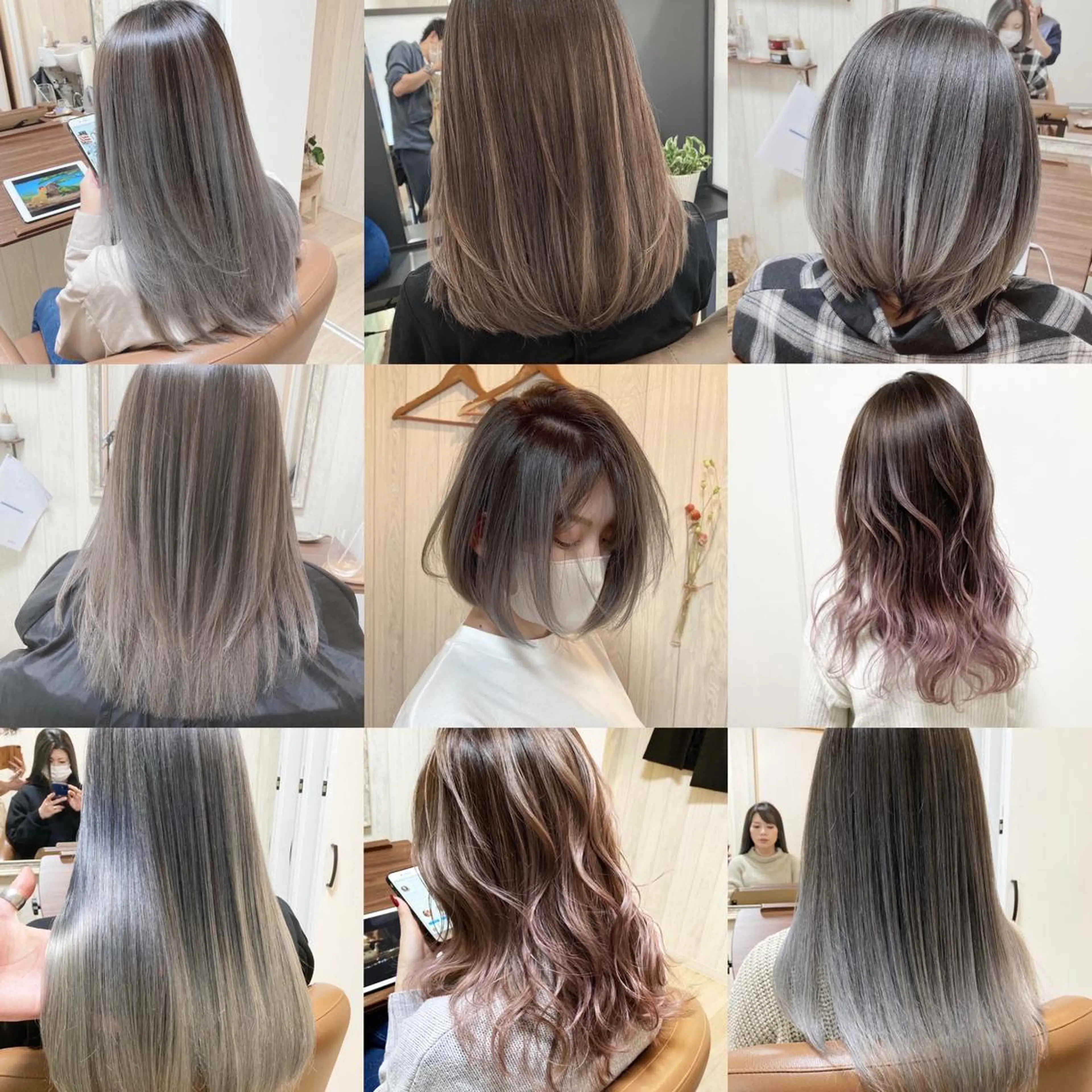 セミロング カラー MERCI所属・マツモト コウダイのヘアスタイル