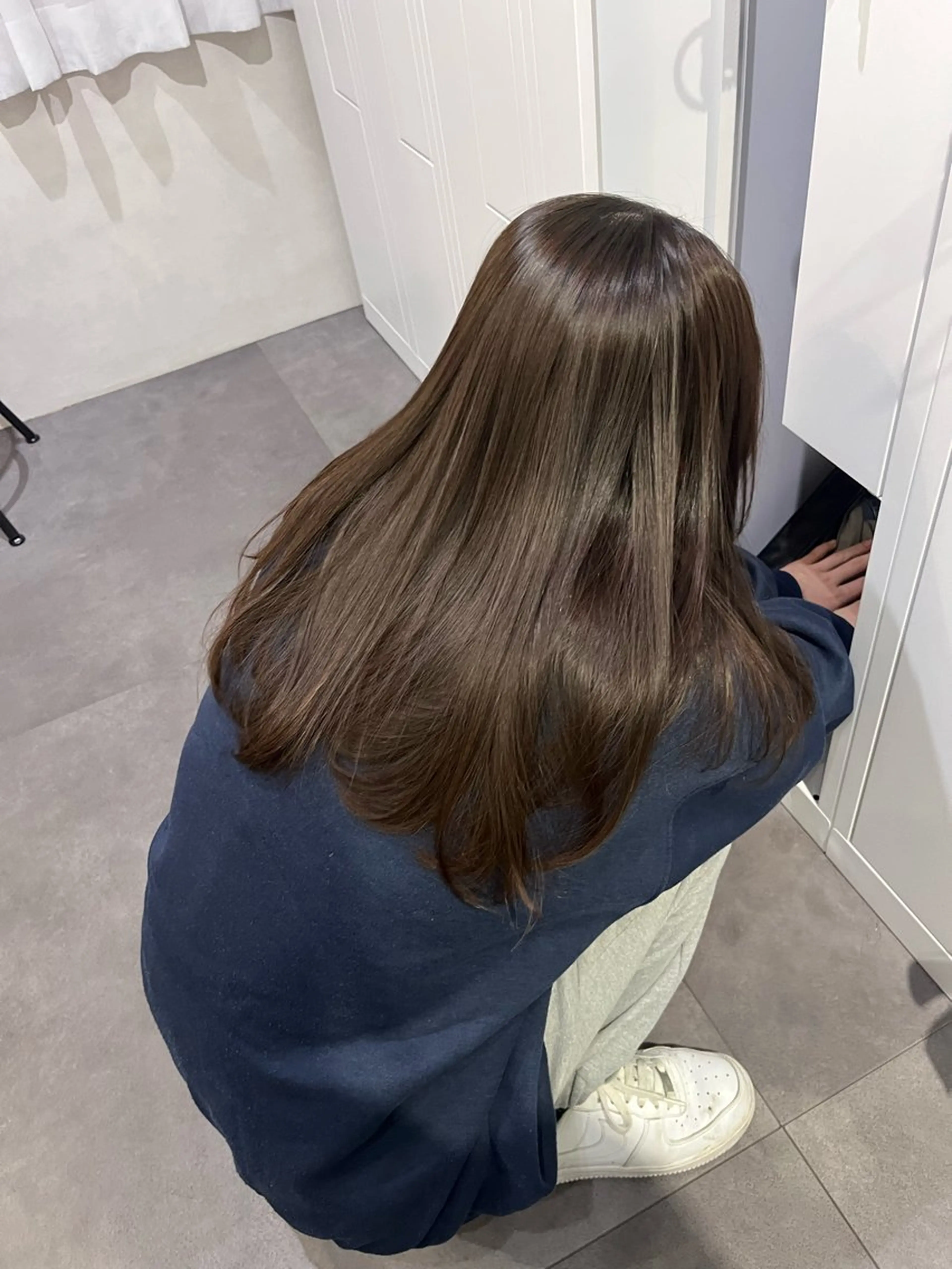 ロング 寺本帆花 カラーモデル募集のヘアスタイル