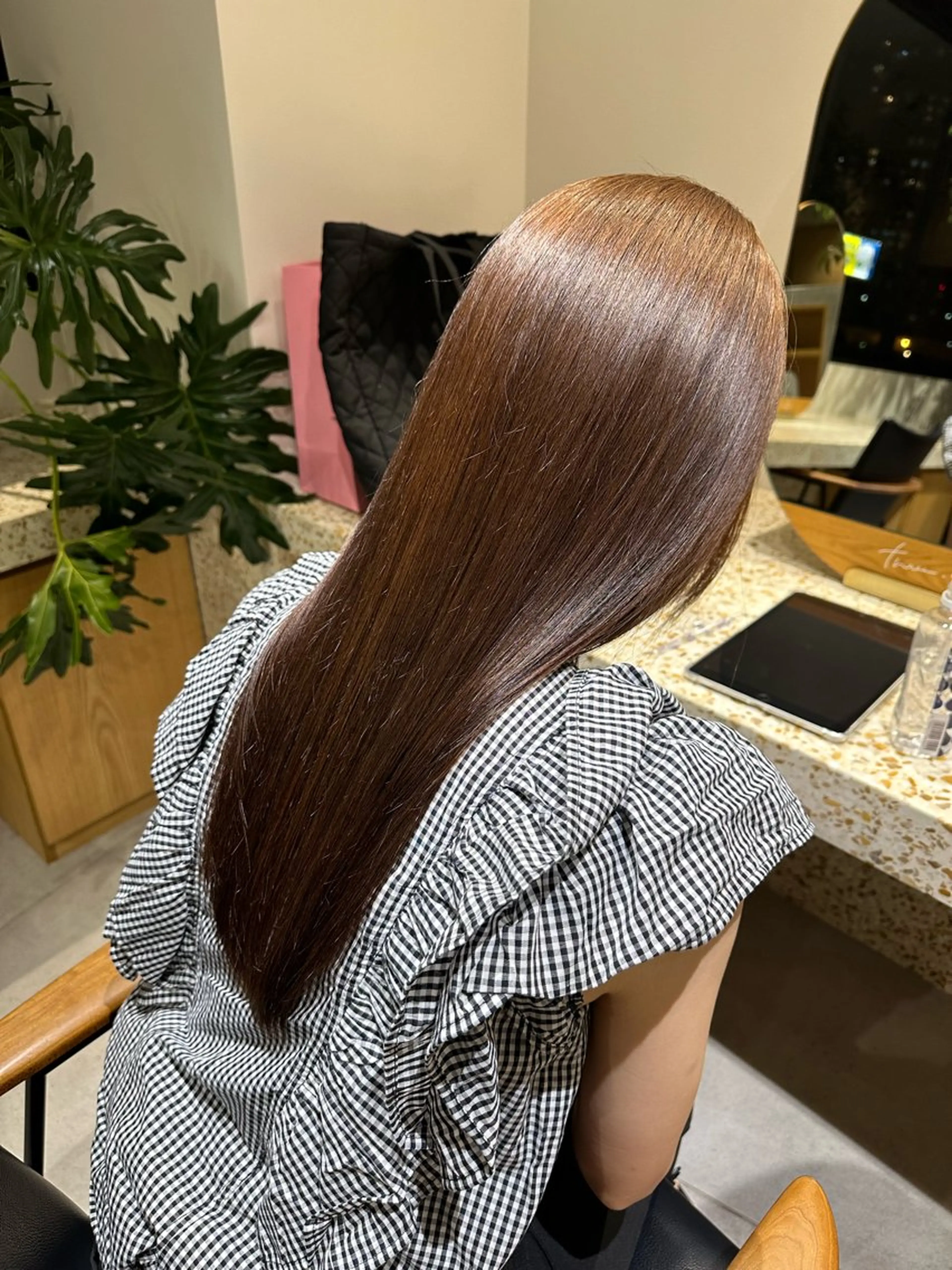 カラー ブラウンカラー オリーブブラウン オレンジ 和田 あおいのヘアスタイル