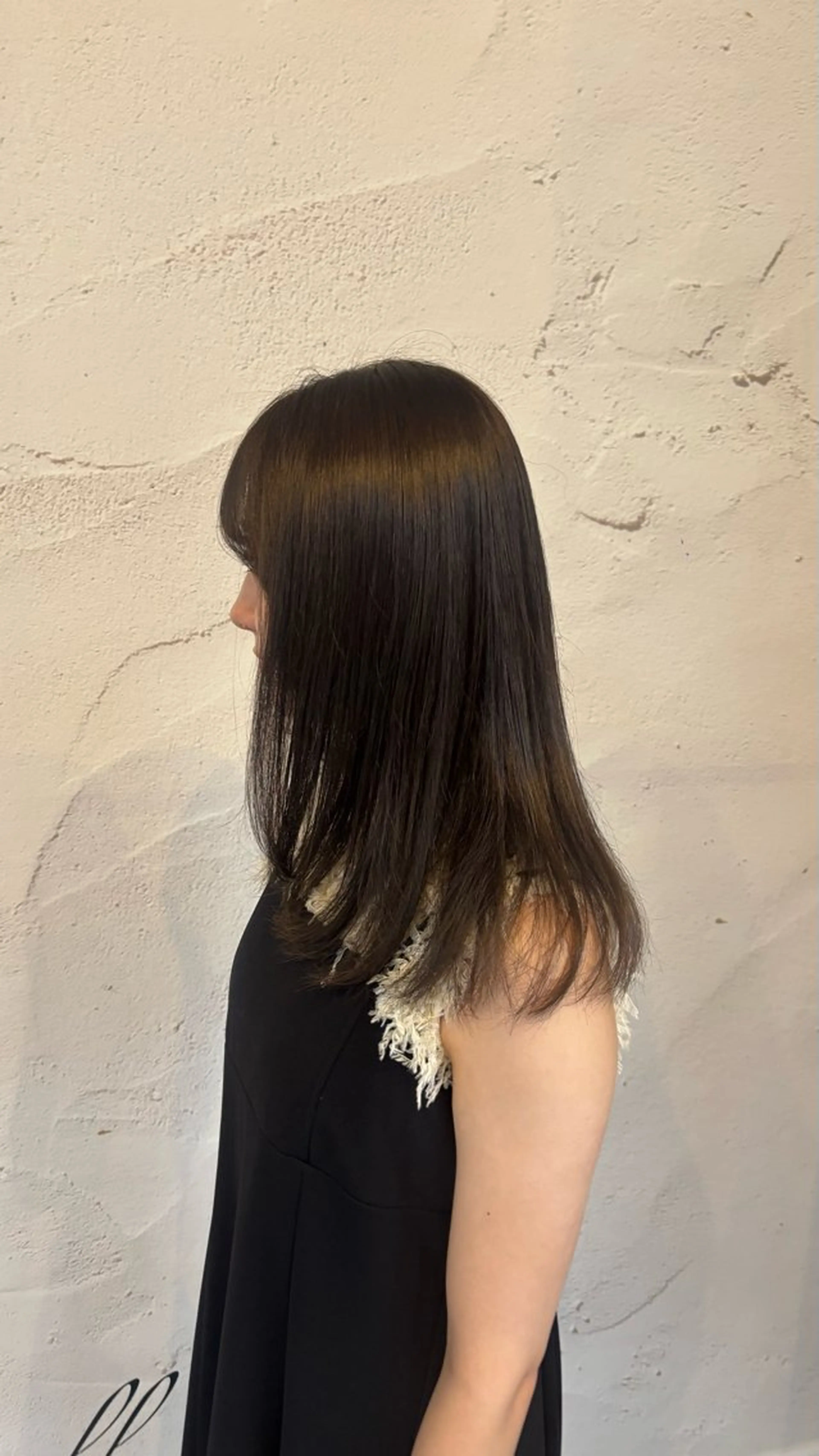 ミディアム ヘアカラー 小池 かなこのヘアスタイル