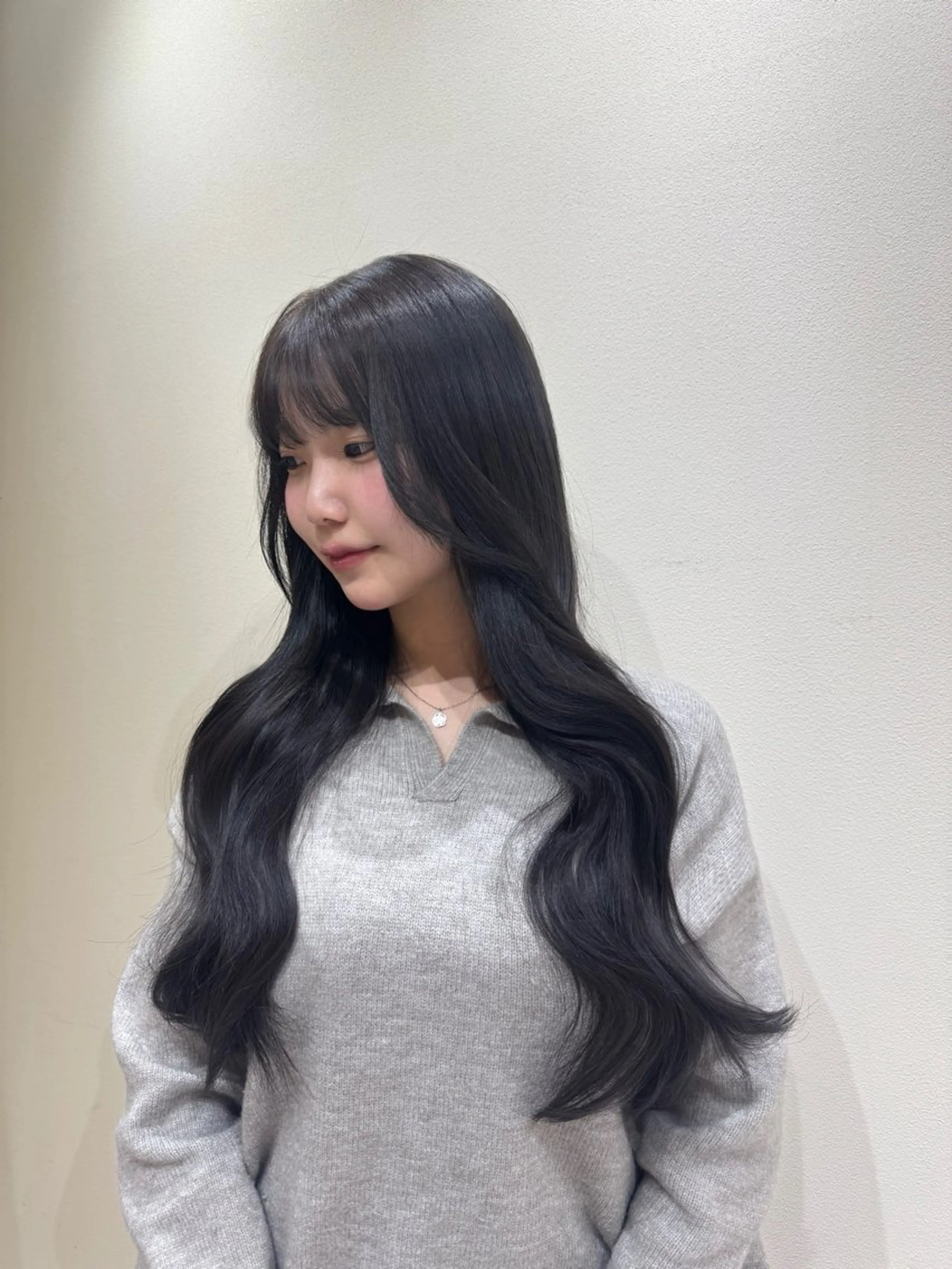 ロング カラー グレージュ ヘアカラー 髪質改善🫧 カラー特化/Hinaのヘアスタイル