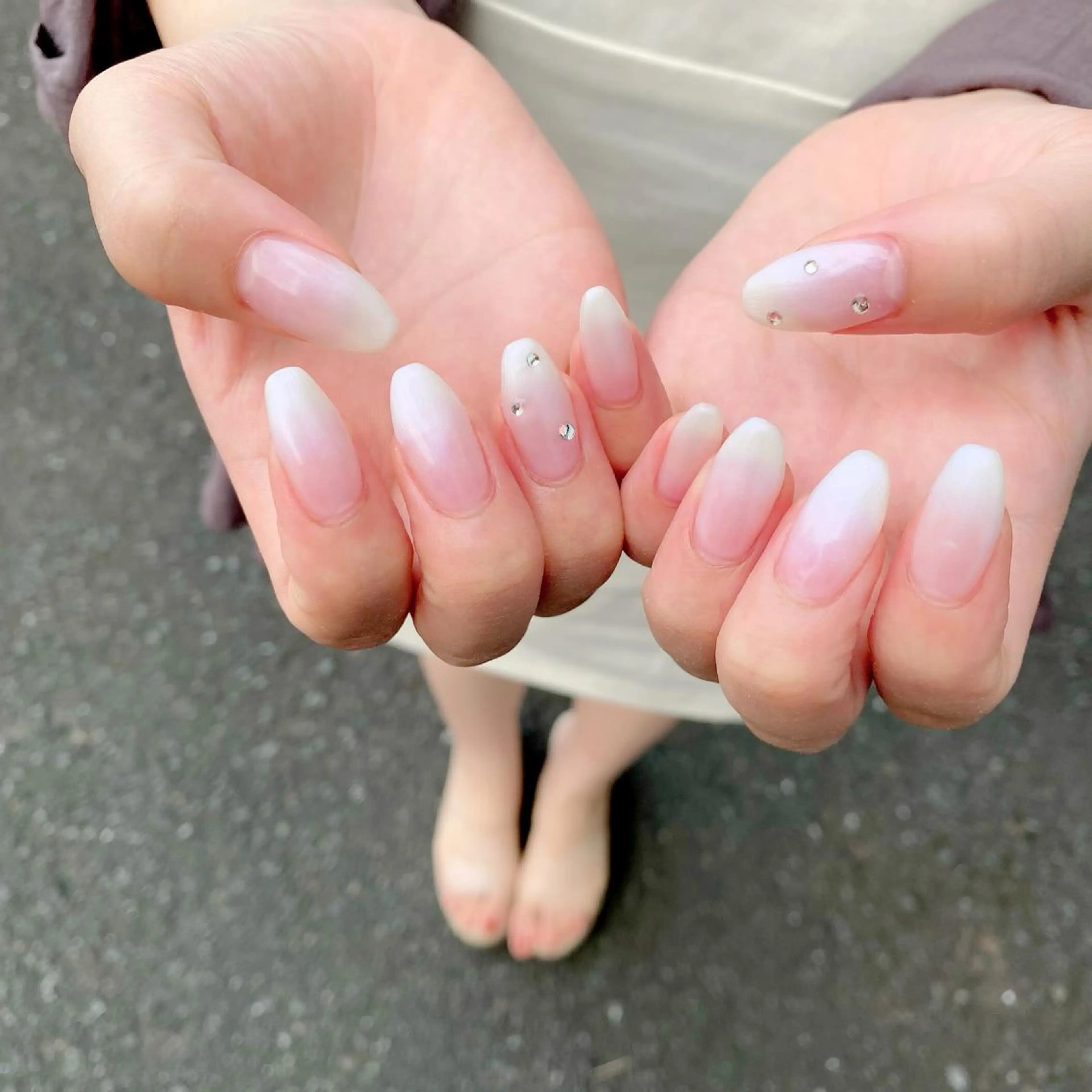 ロング カラー パーマ ヘアアレンジ メンズ キッズ ネイル マツエク・マツパ アイブロウ グラデーションカラー ロング 長さ出し フットネイル ジェルネイル Salon Ｋのネイルデザイン